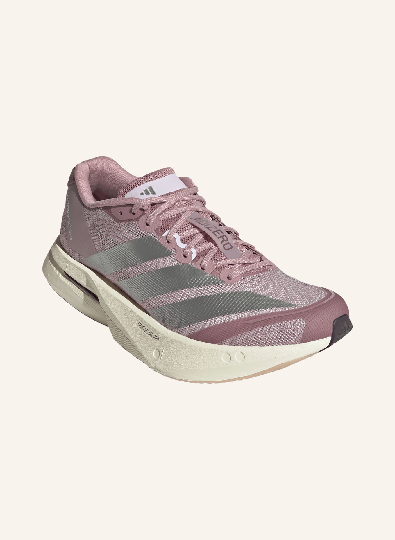adidas ADIZERO BOSTON 13 running shoes: DUSKY PINK / SILVER