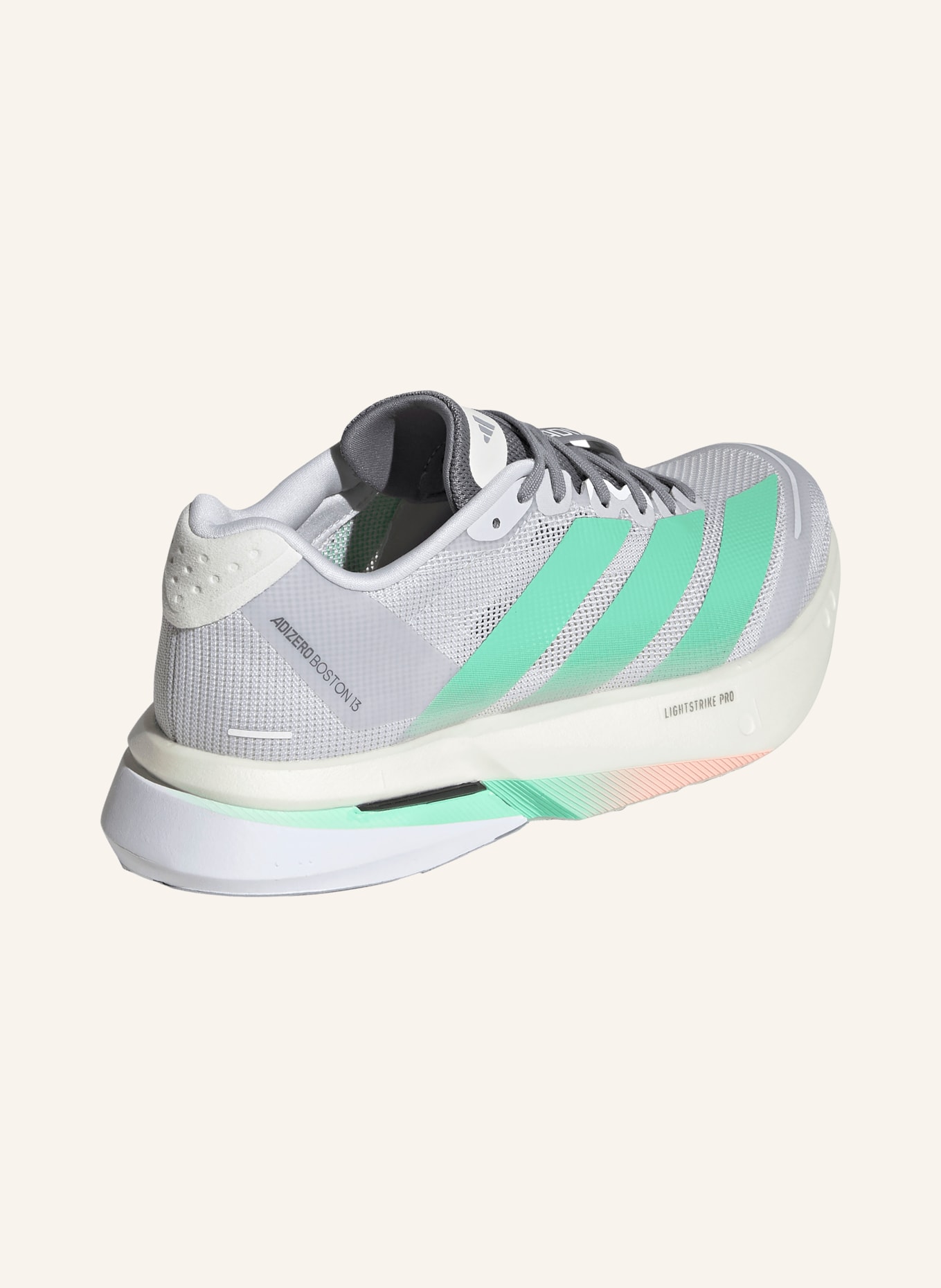 adidas Laufschuhe ADIZERO BOSTON 13: GRAU / HELLGRÜN