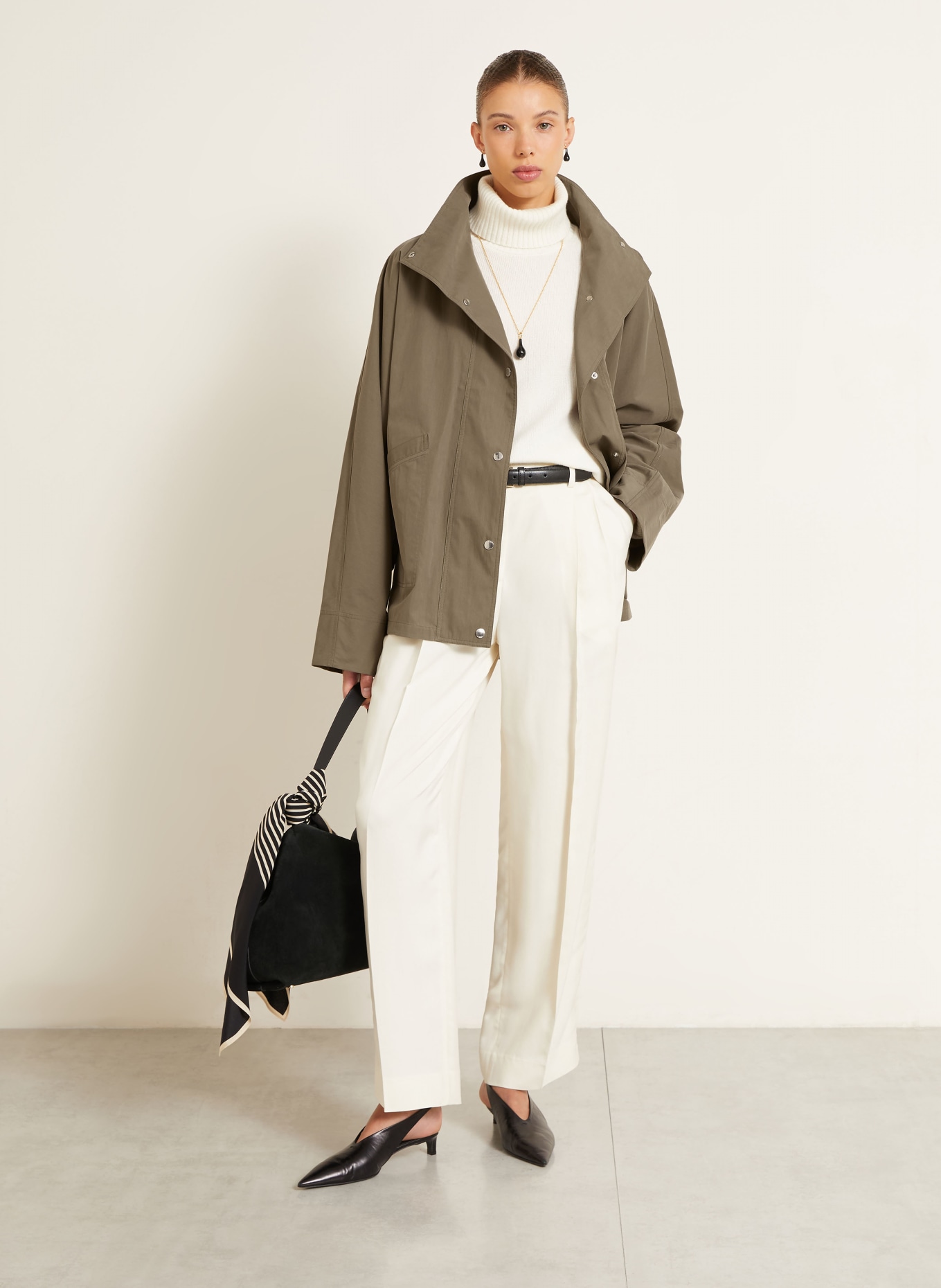 TOTEME Oversized-Jacke: KHAKI