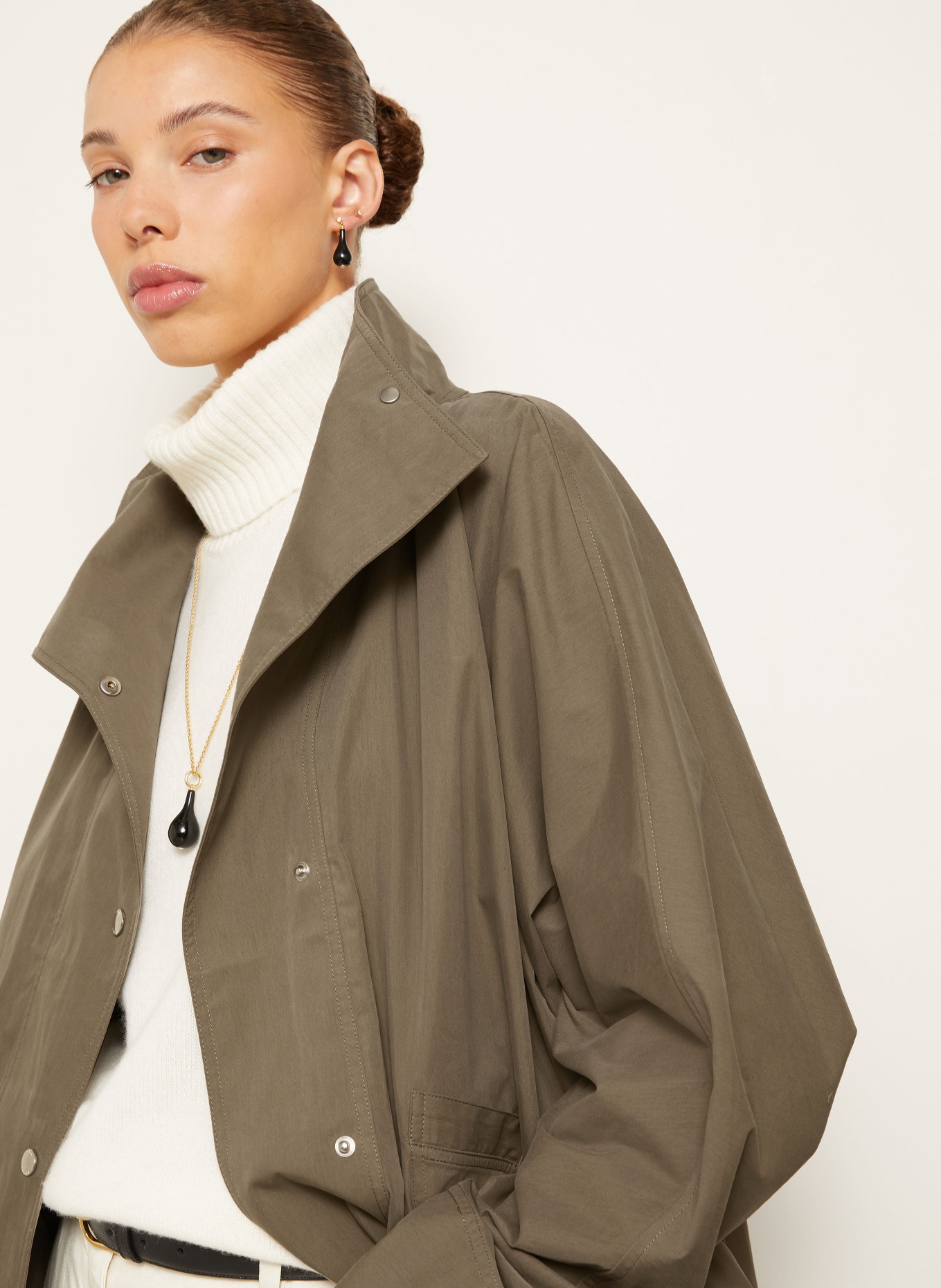 TOTEME Oversized-Jacke: KHAKI