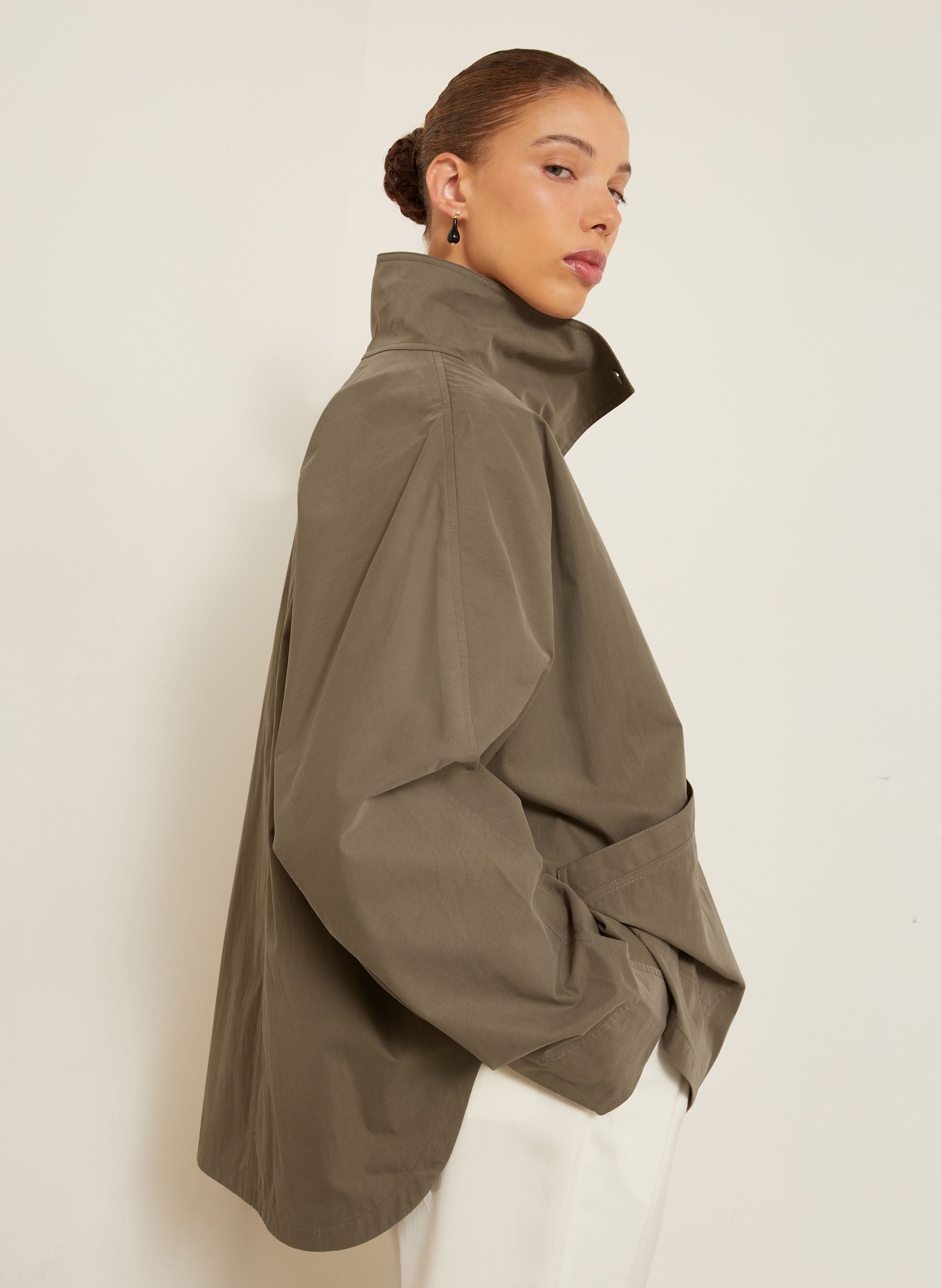 TOTEME Oversized-Jacke: KHAKI