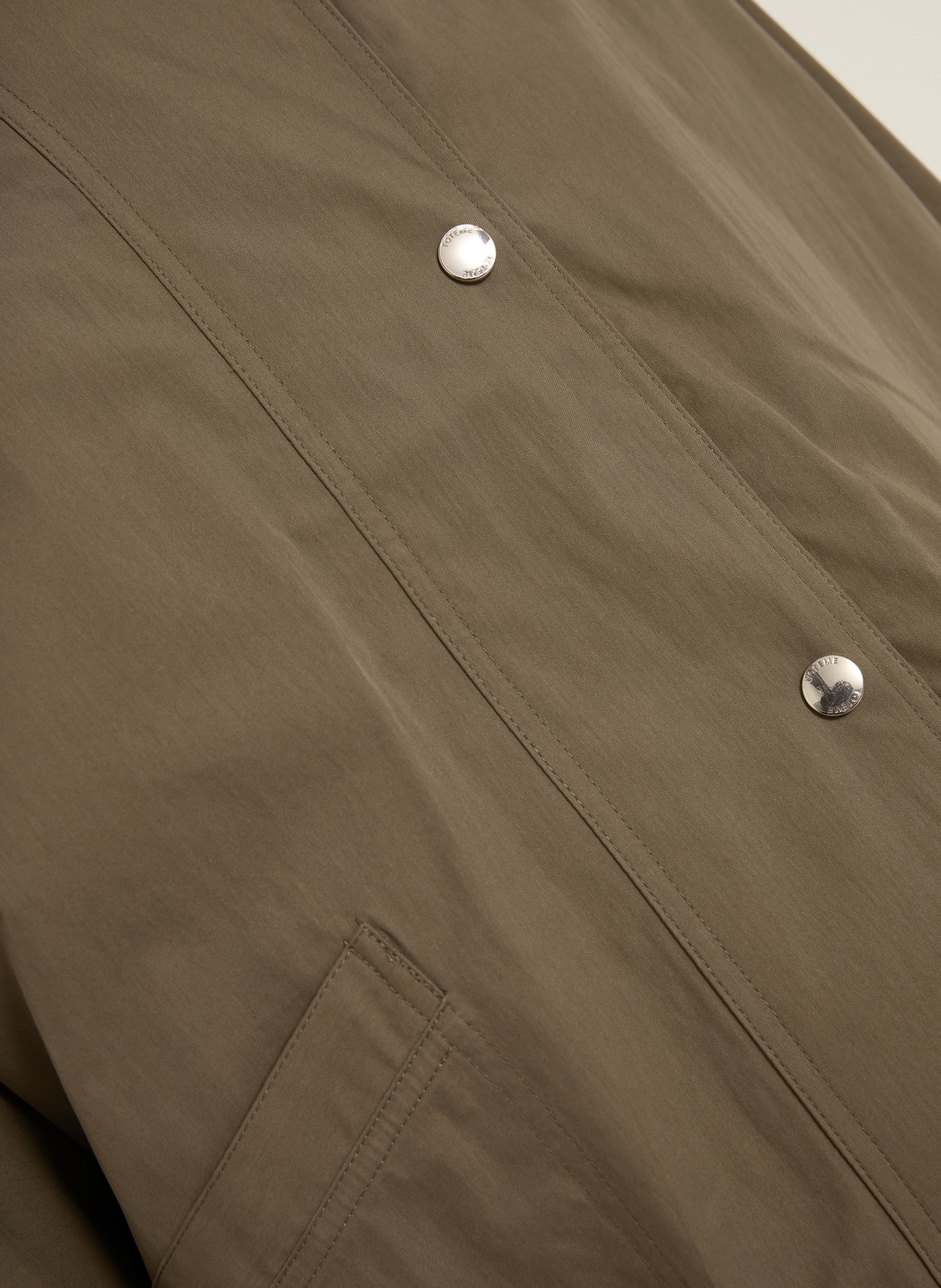 TOTEME Oversized-Jacke: KHAKI