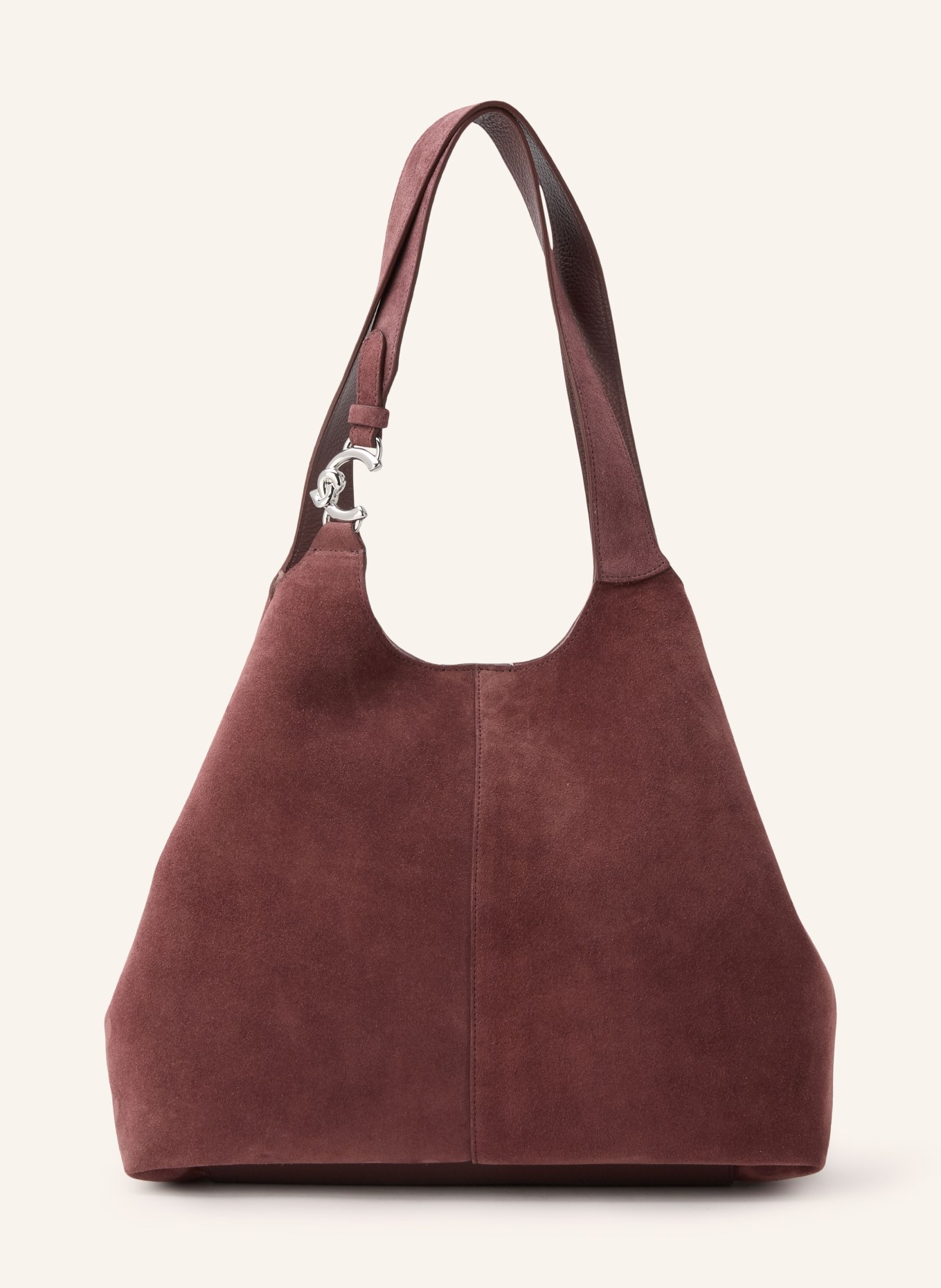COCCINELLE Hobo-tas met etui: DONKERROOD