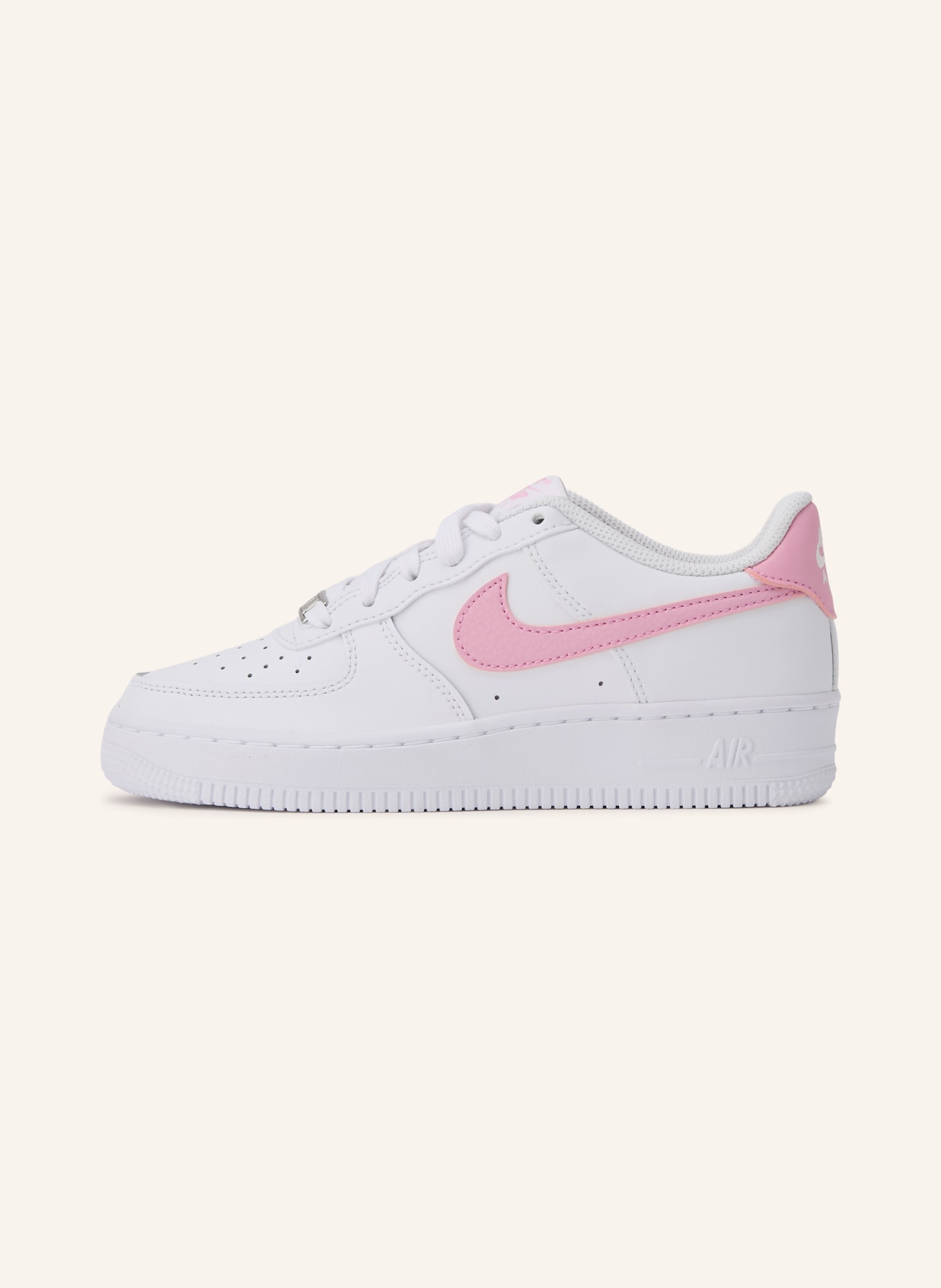 Nike AIR FORCE 1 sneaker: WHITE / PINK