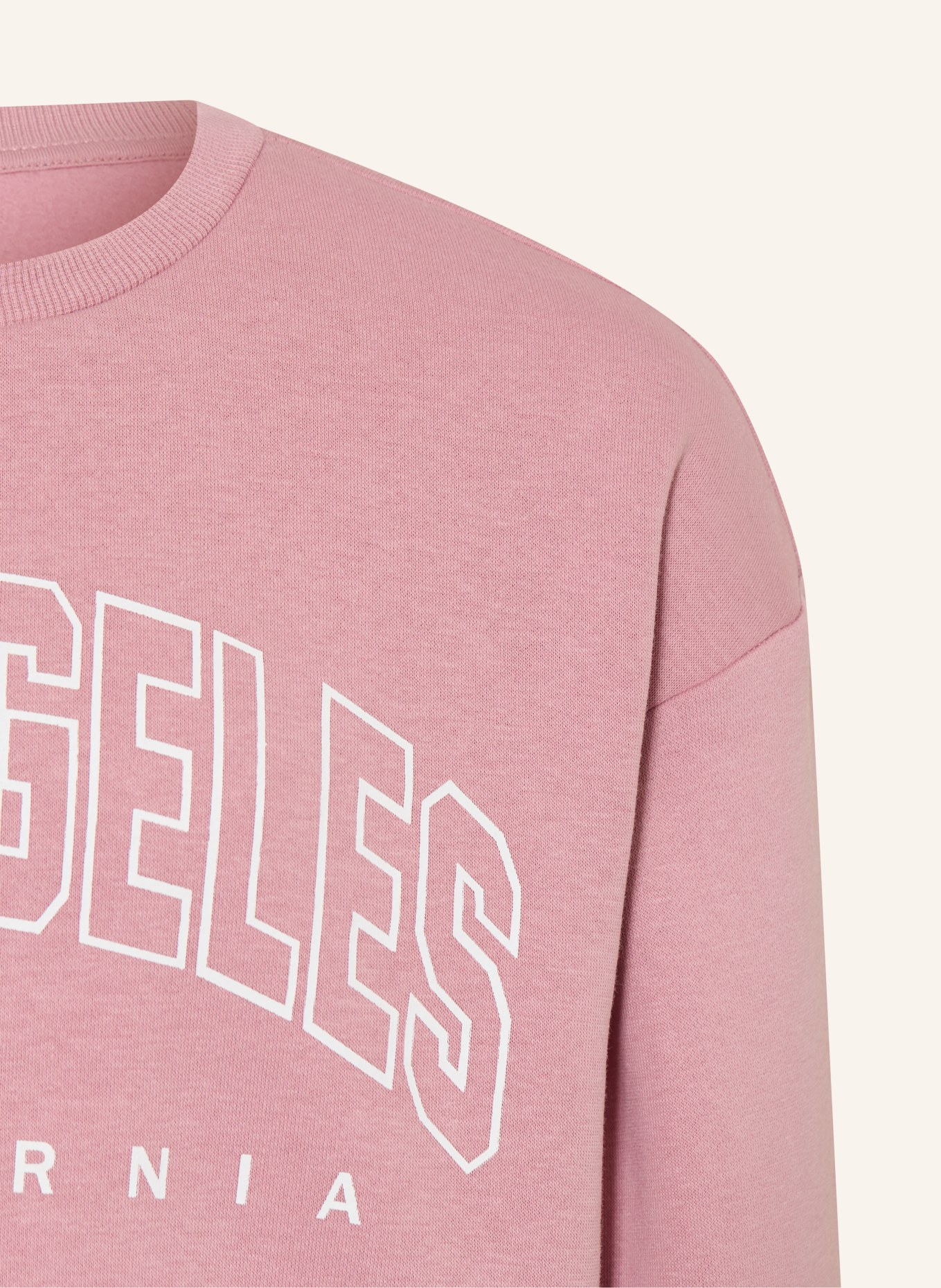 ONLY Sweatshirt: VIEUX ROSE / WIT
