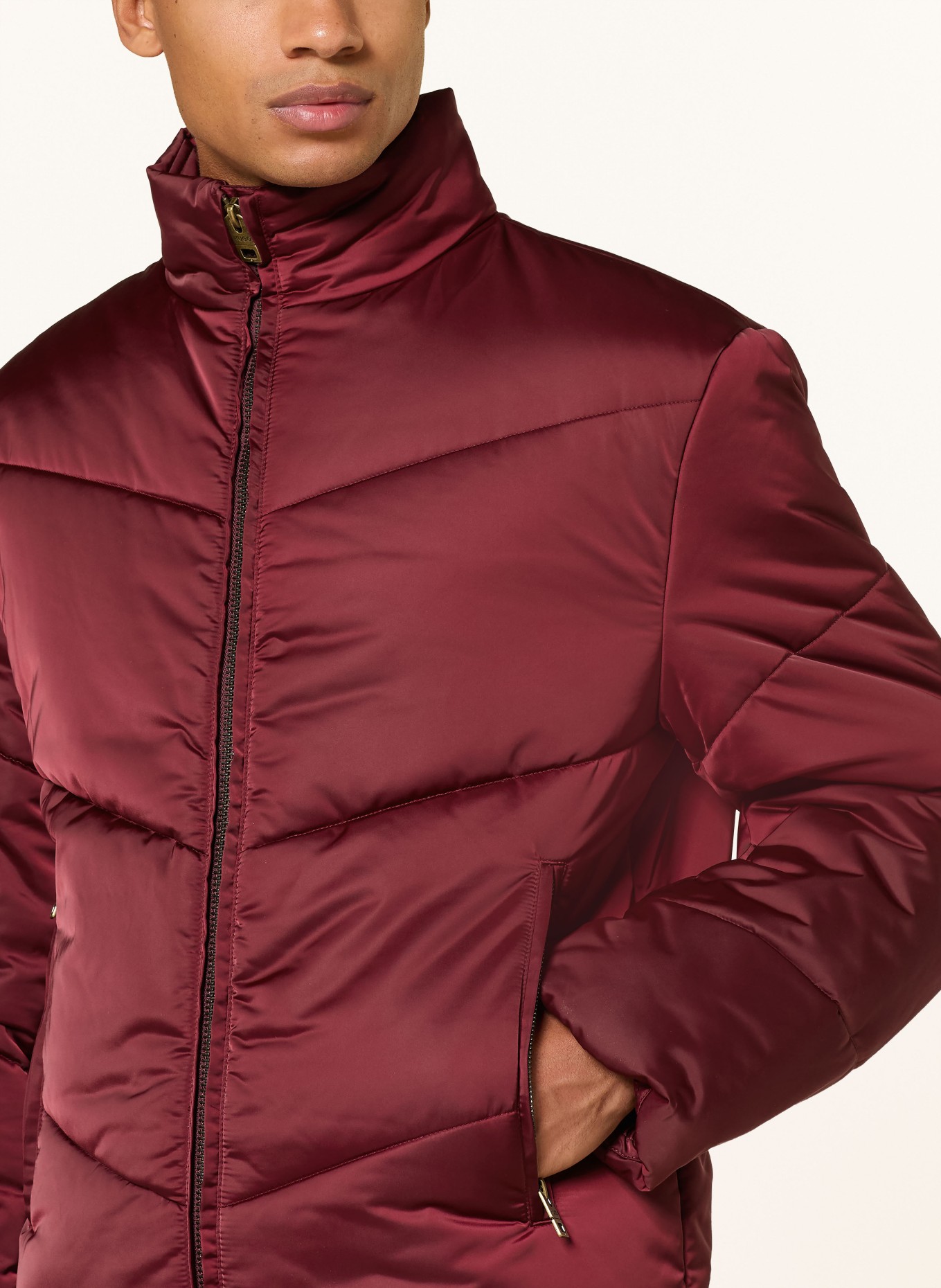 HUGO Steppjacke BERO: DUNKELROT
