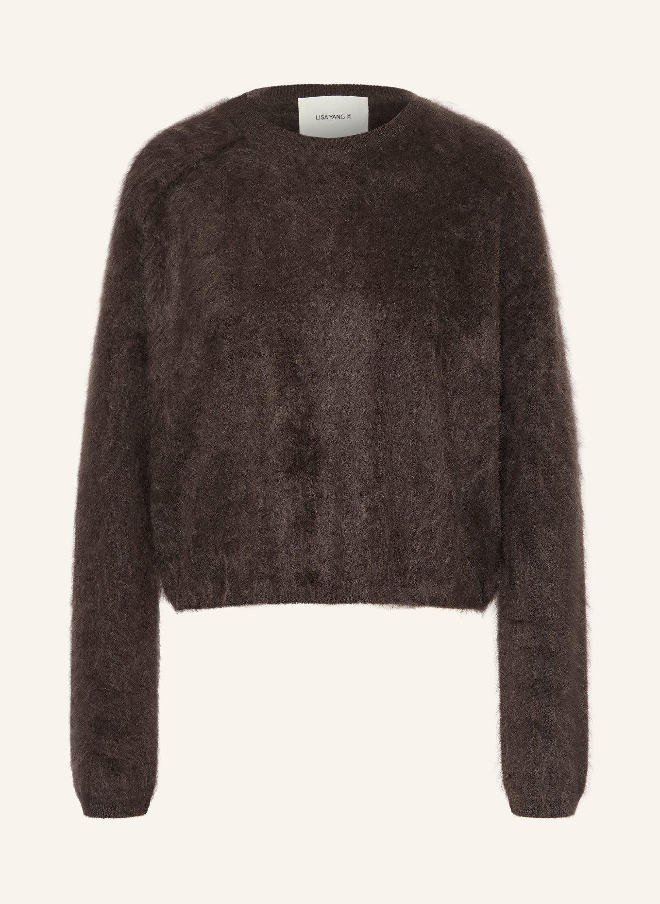 LISA YANG Cashmere-Pullover LEXIA: DUNKELBRAUN