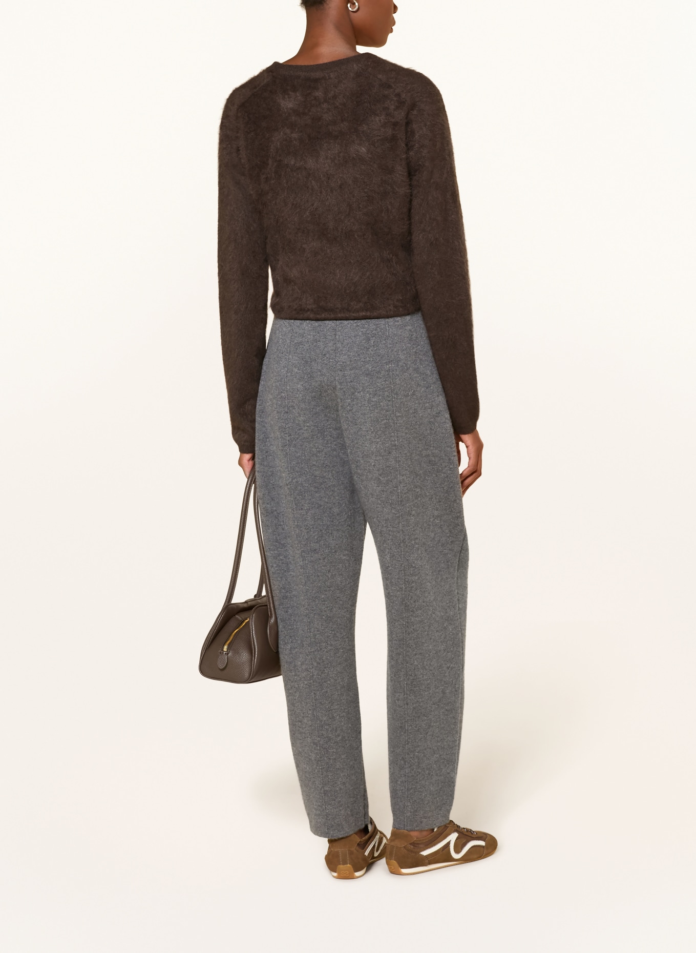 LISA YANG Cashmere-Pullover LEXIA: DUNKELBRAUN