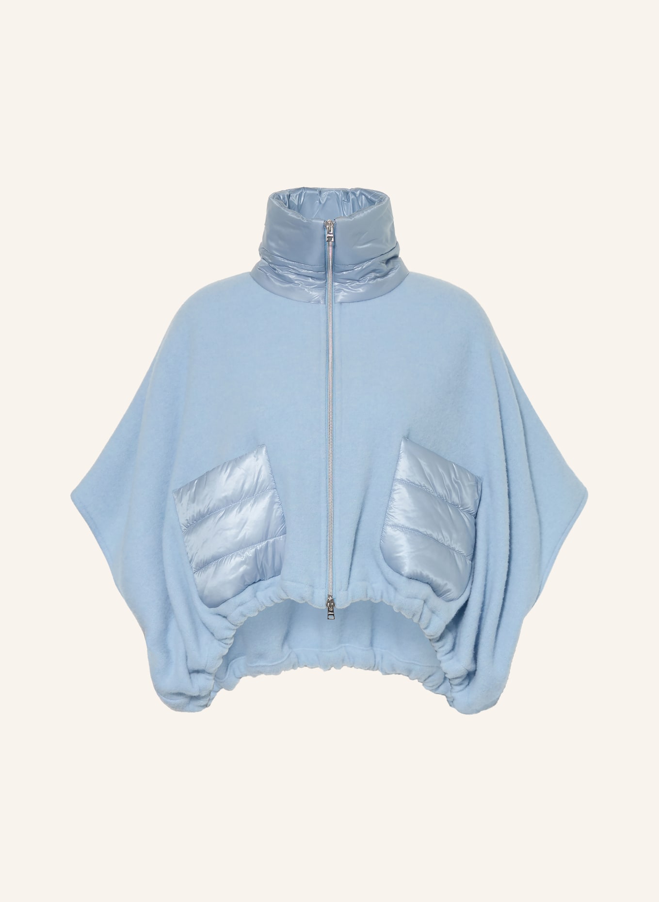HERNO Dress in mixed materials: LIGHT BLUE