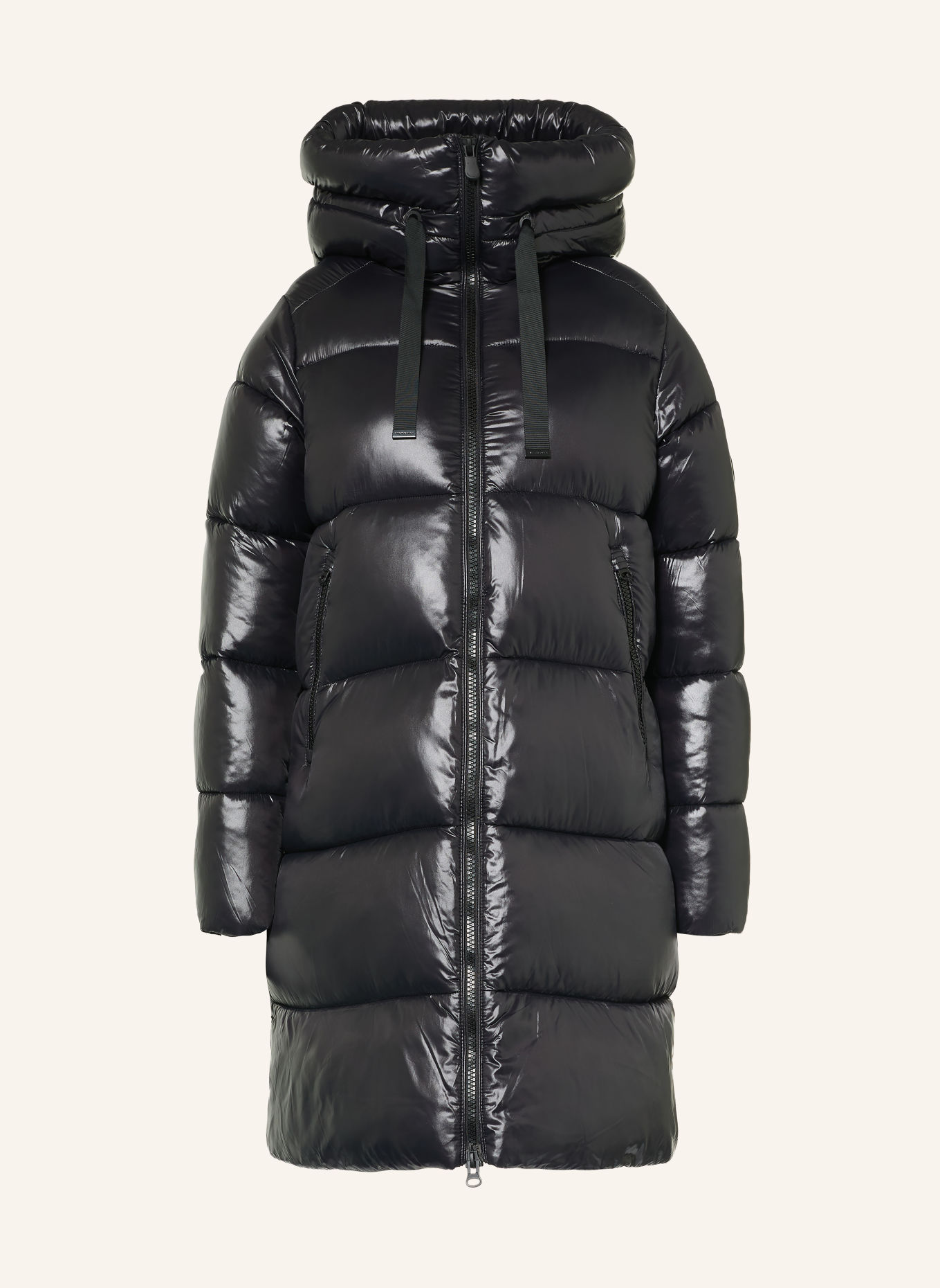 SAVE THE DUCK ISABEL quilted coat: BLACK