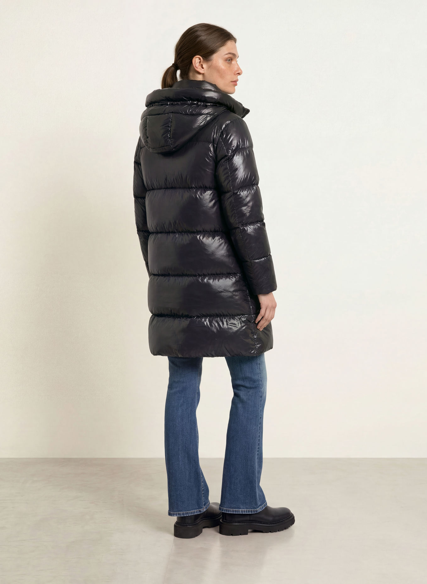 SAVE THE DUCK ISABEL quilted coat: BLACK