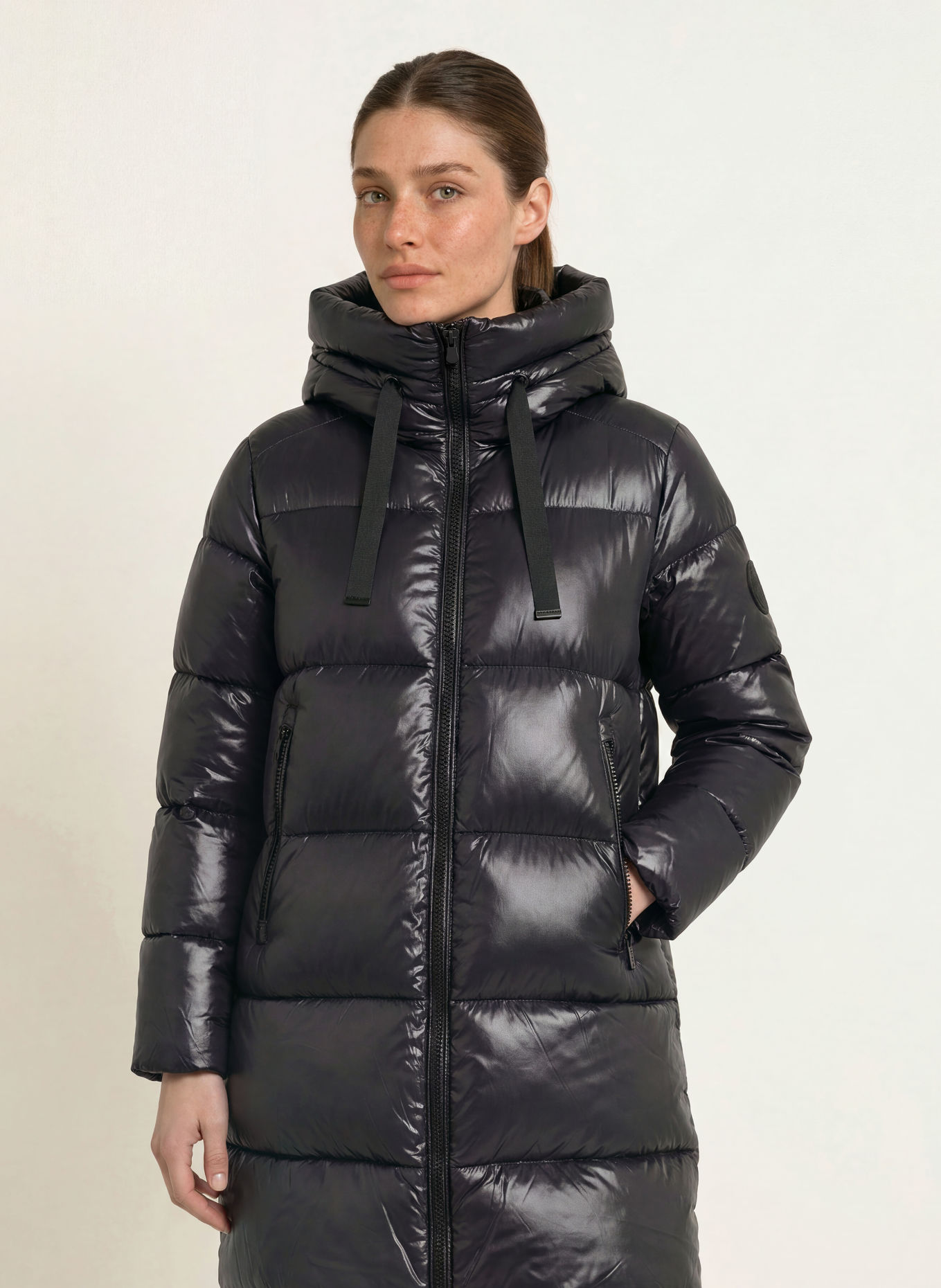 SAVE THE DUCK ISABEL quilted coat: BLACK