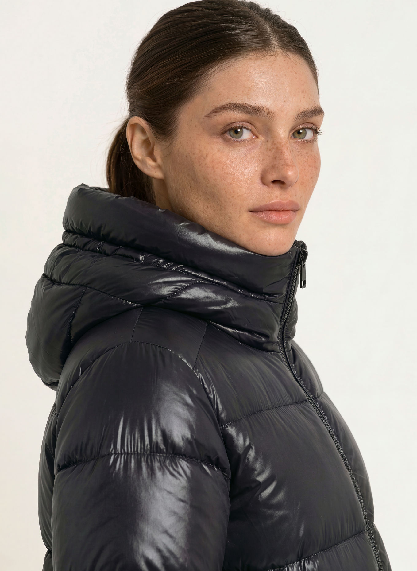 SAVE THE DUCK ISABEL quilted coat: BLACK
