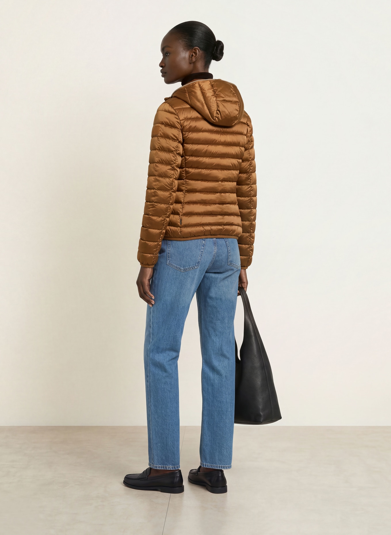 SAVE THE DUCK ALEXIS quilted jacket: BROWN