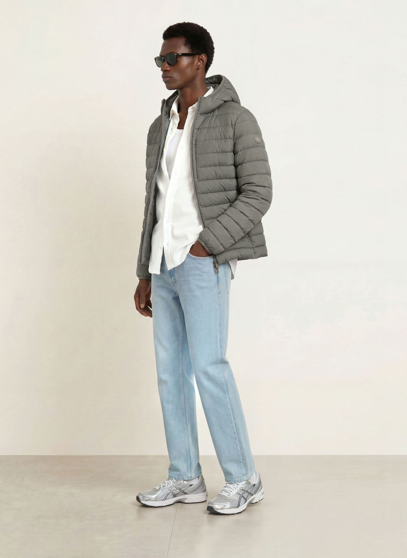 SAVE THE DUCK Quilted jacket JUNCUS: KHAKI