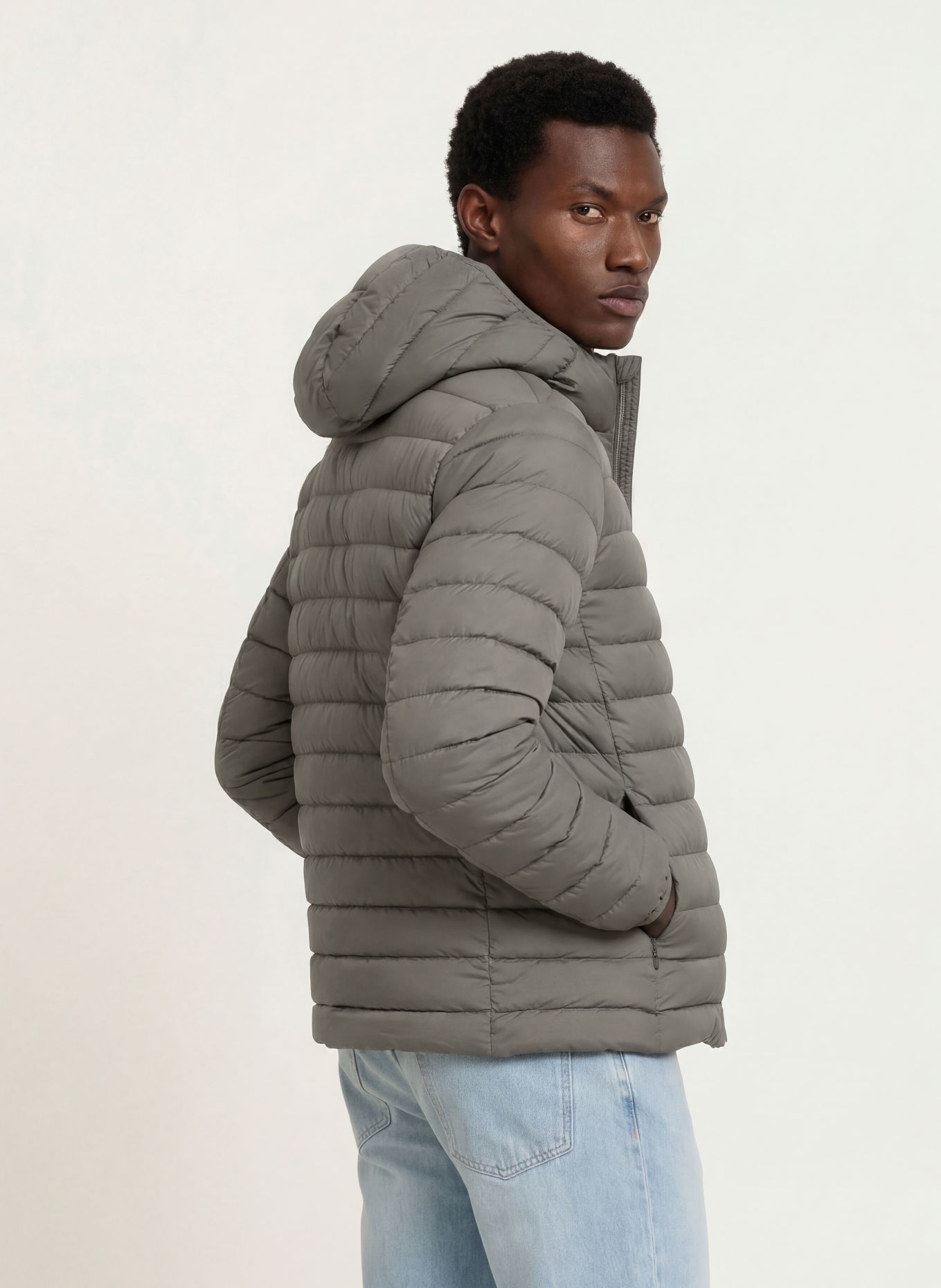 SAVE THE DUCK Quilted jacket JUNCUS: KHAKI