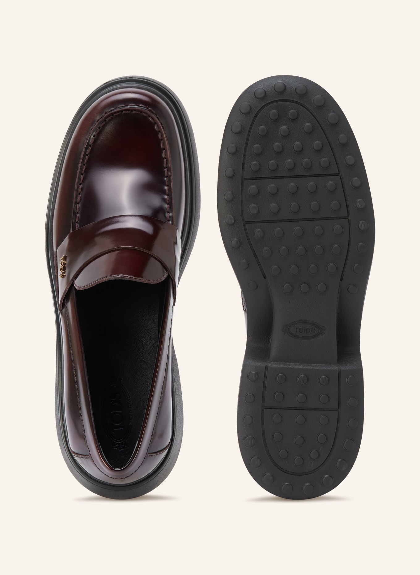 TOD'S Loafer: DUNKELROT