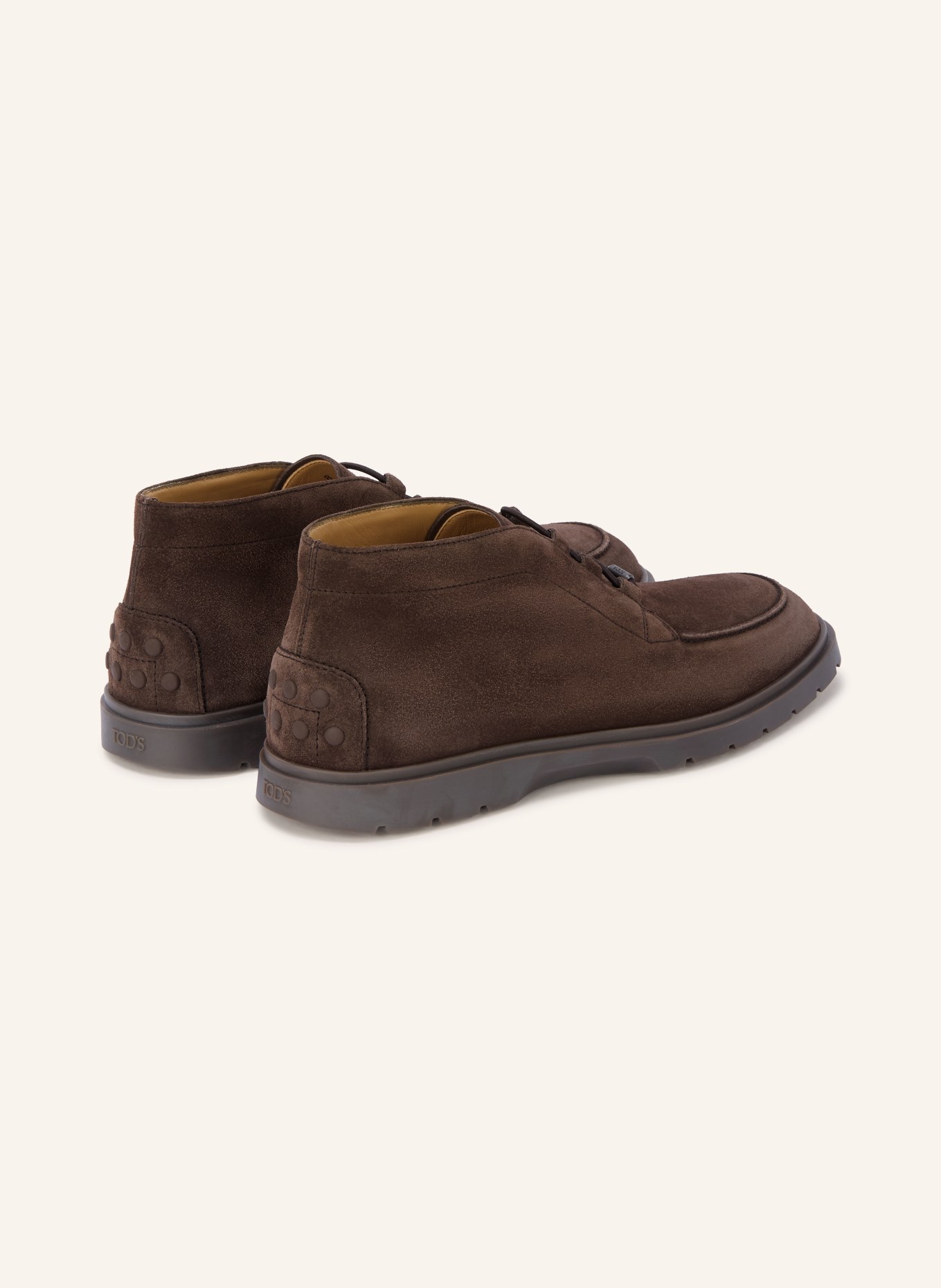 TOD'S Chaussures à lacets POLACCO ELASTICO IBRIDO ESTIVO: MARRON FONCÉ