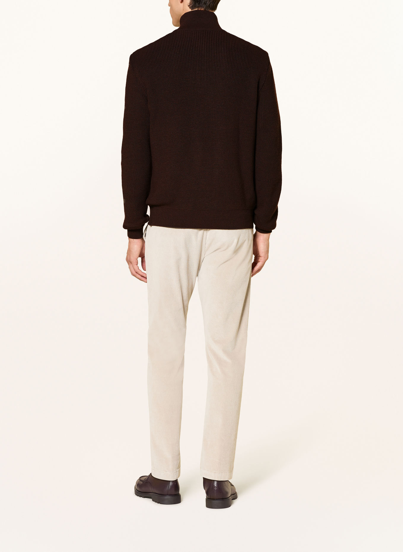 PAUL & SHARK Half-zip sweater: DARK BROWN