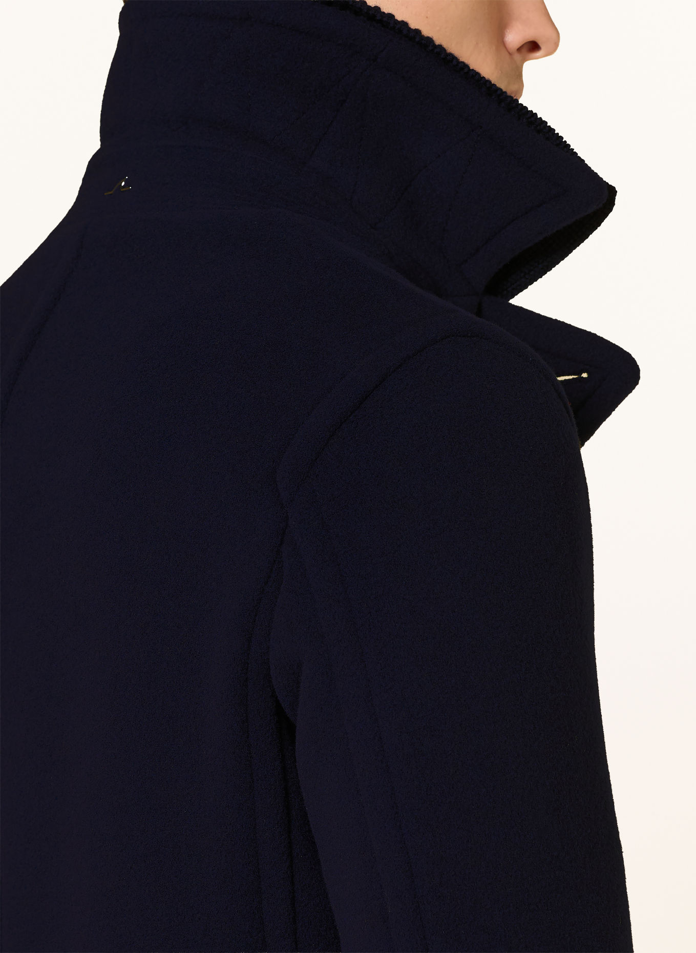 PAUL & SHARK Pea coat with detachable collar: DARK BLUE