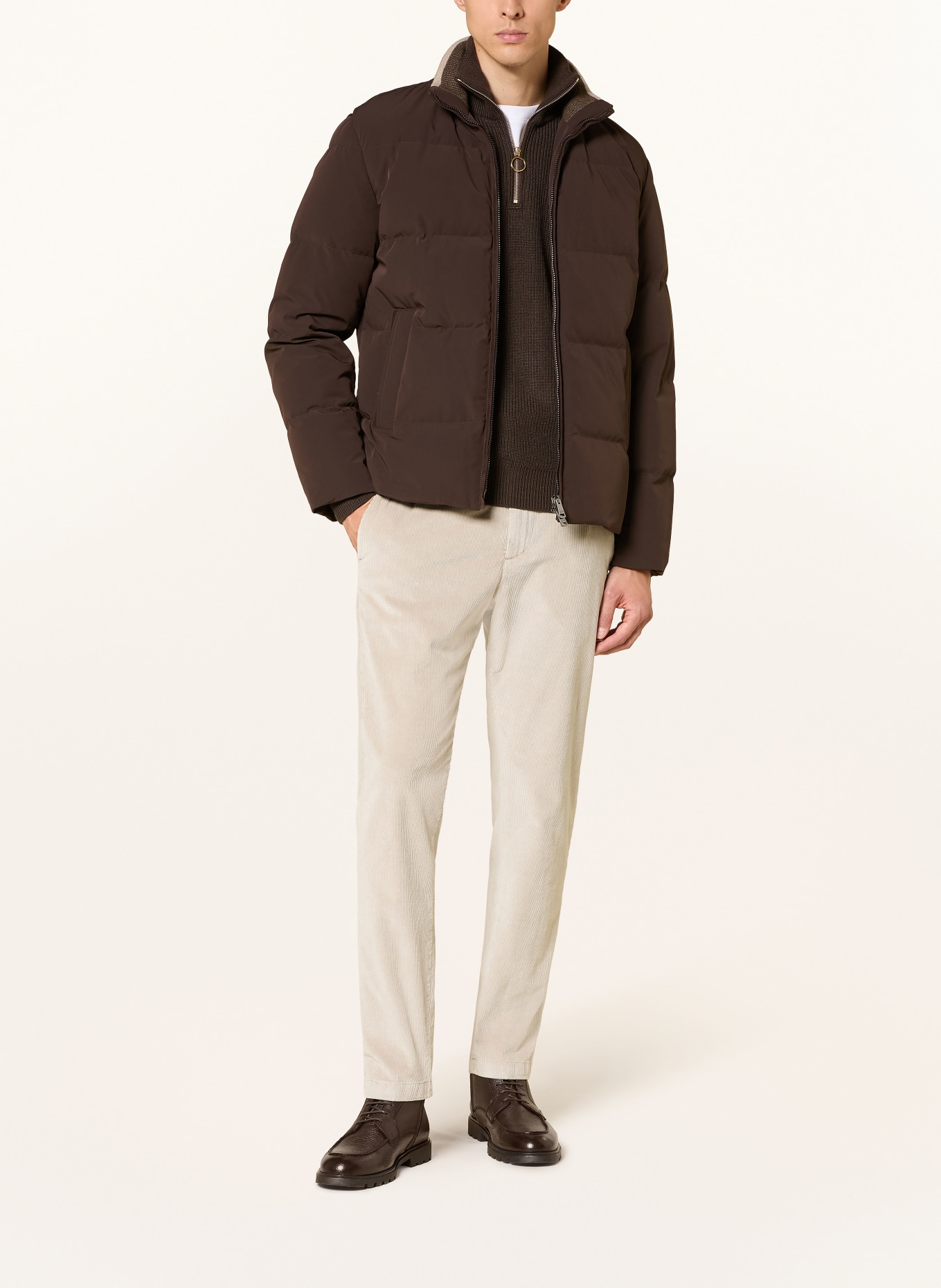 PAUL & SHARK Cord chinos extra slim fit: BEIGE