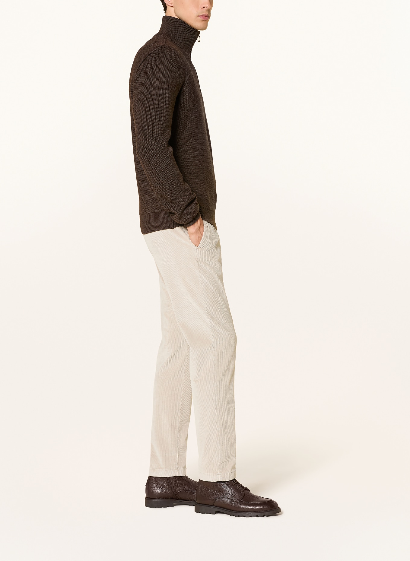 PAUL & SHARK Cord chinos extra slim fit: BEIGE