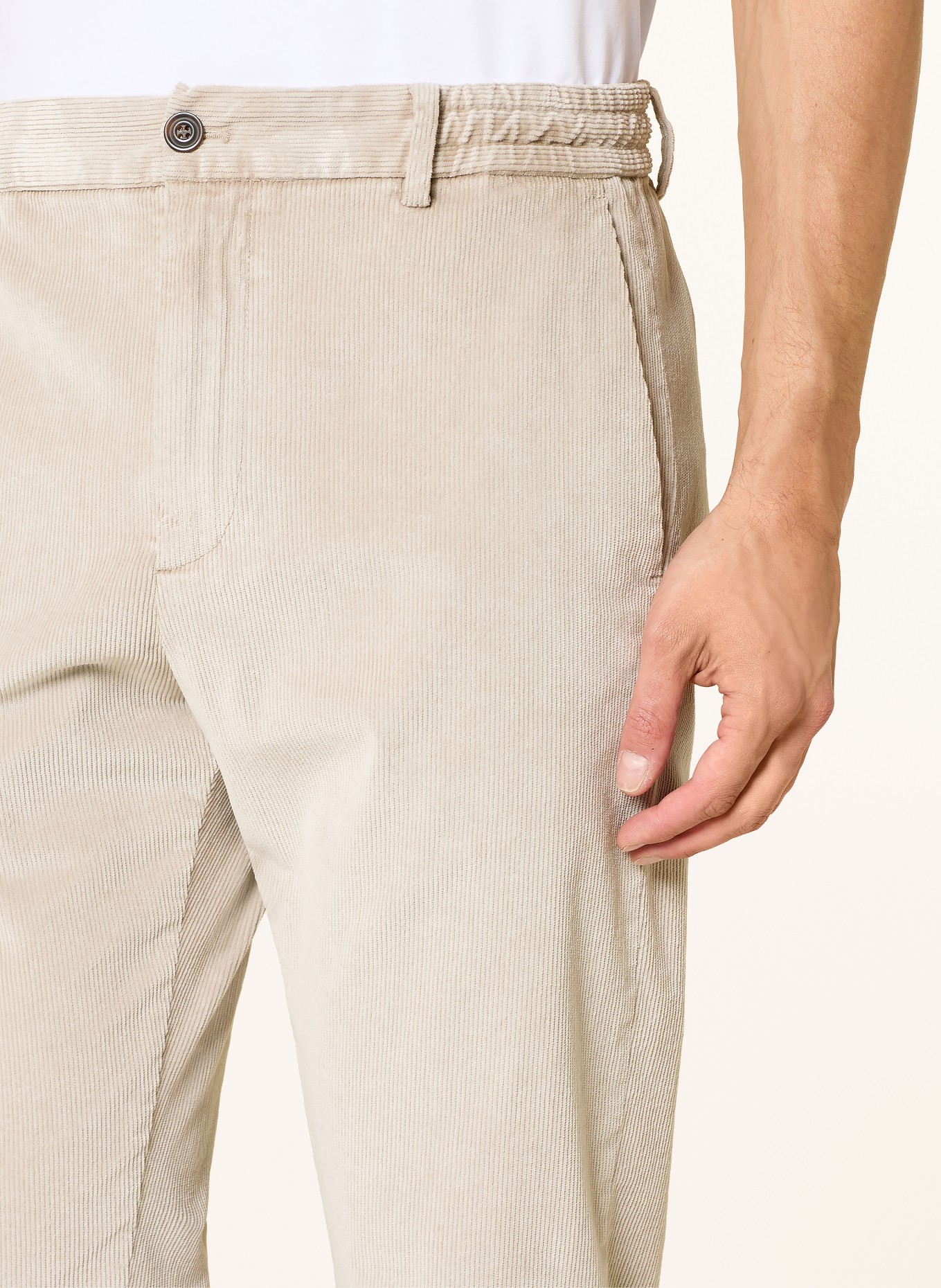 PAUL & SHARK Cord chinos extra slim fit: BEIGE