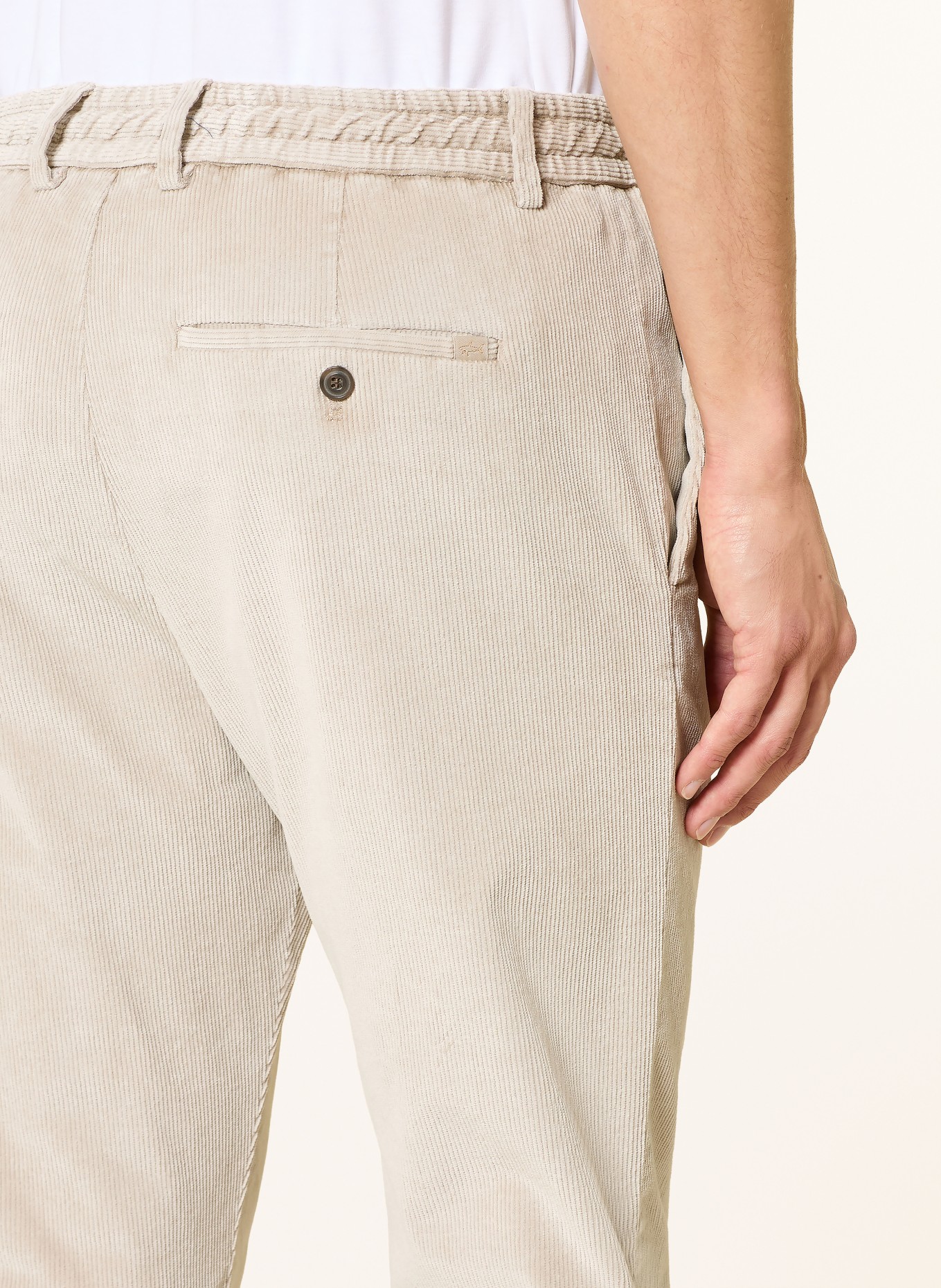 PAUL & SHARK Cord chinos extra slim fit: BEIGE