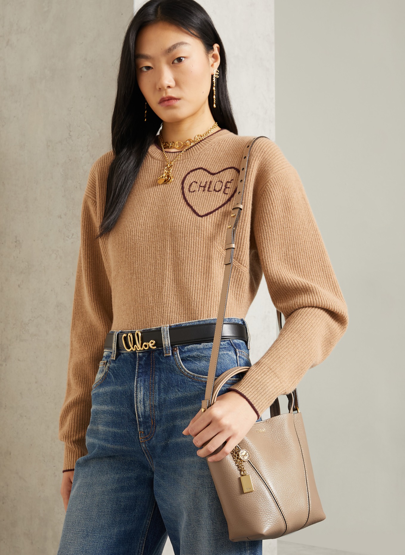 Chloé Crossbody bag SPIN: 20E Boyish Brown