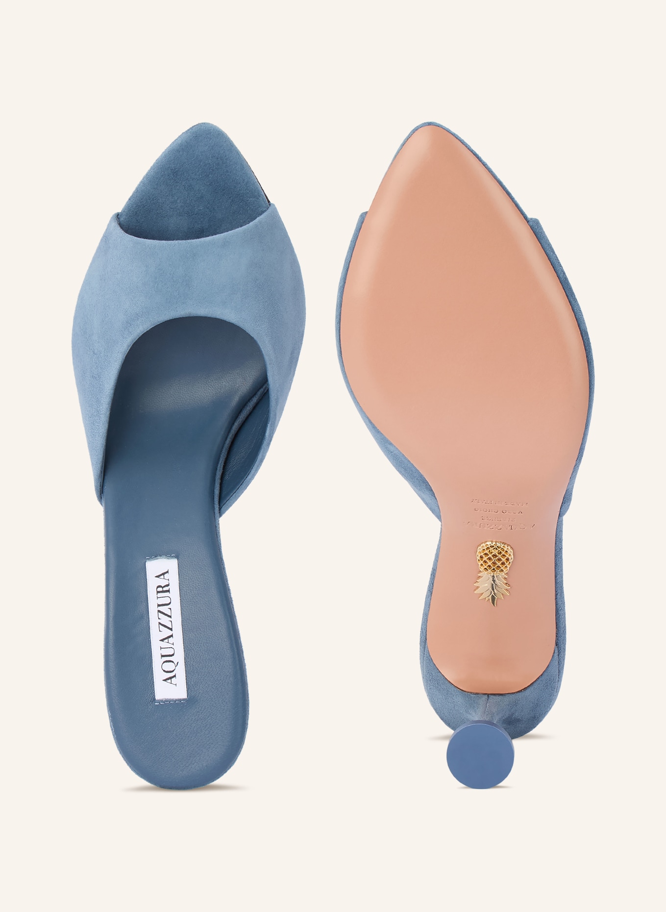 AQUAZZURA Mules BISOUS: BLUE