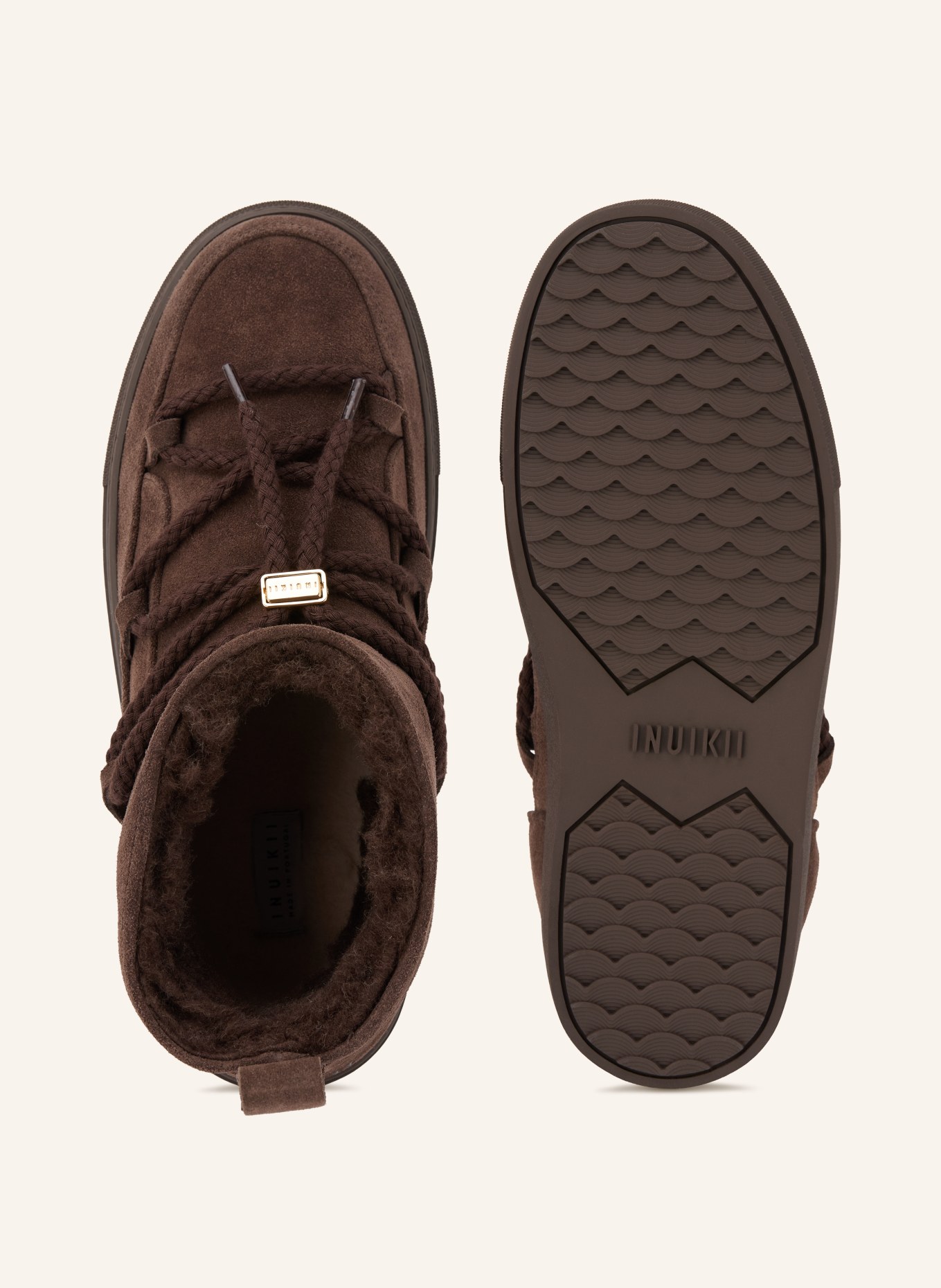 INUIKII Bottes CLASSIC LOW: MARRON FONCÉ