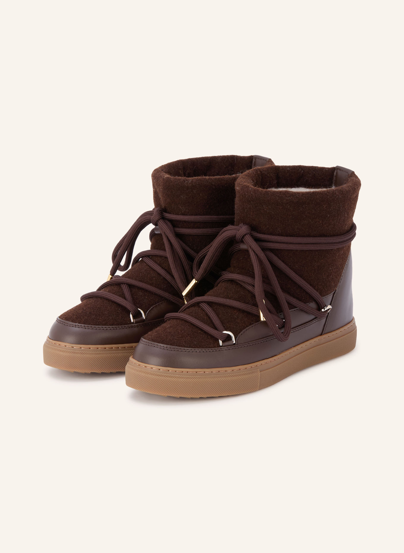INUIKII bateaux: MARRON FONCÉ / OR
