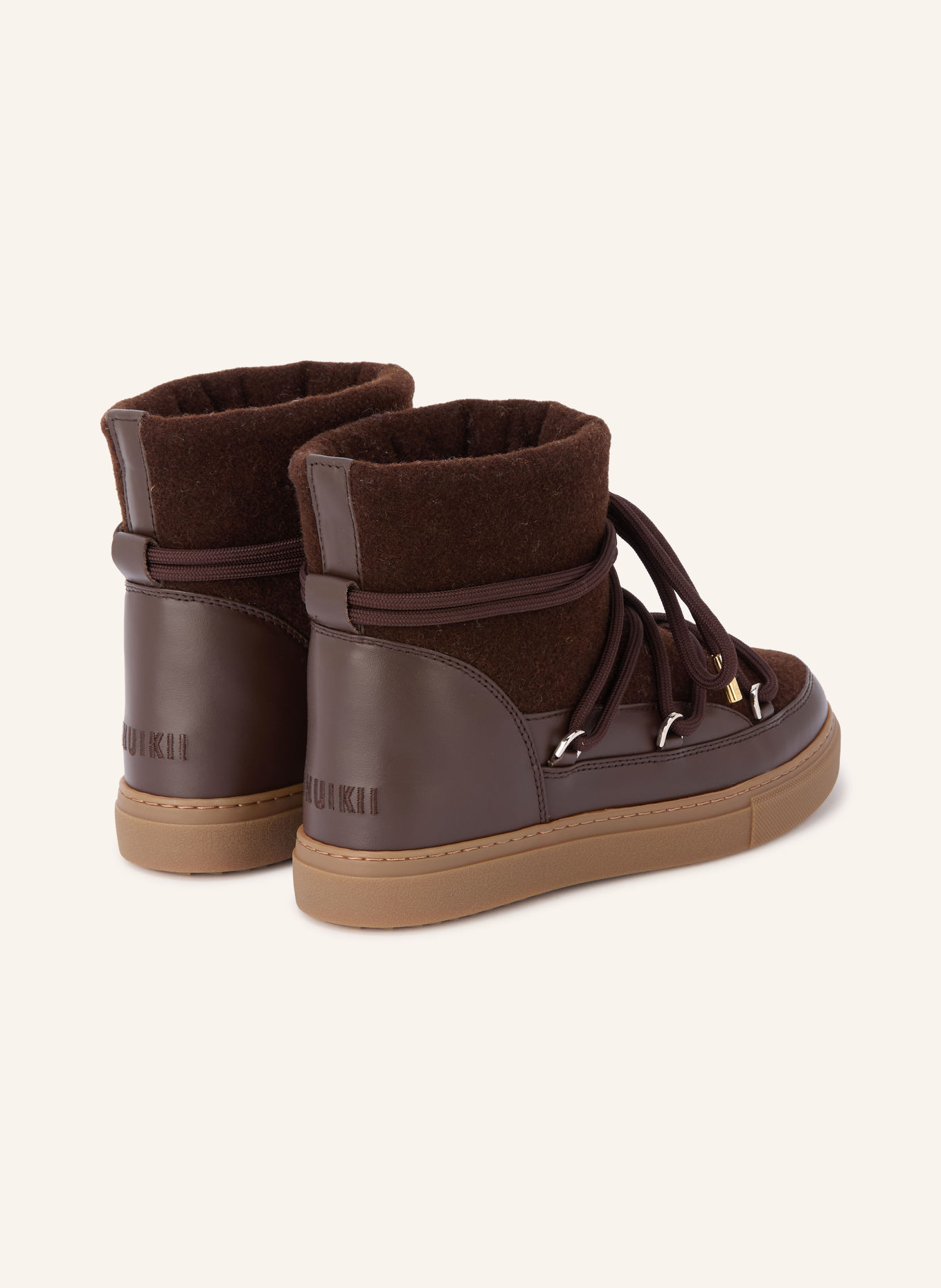 INUIKII bateaux: MARRON FONCÉ / OR