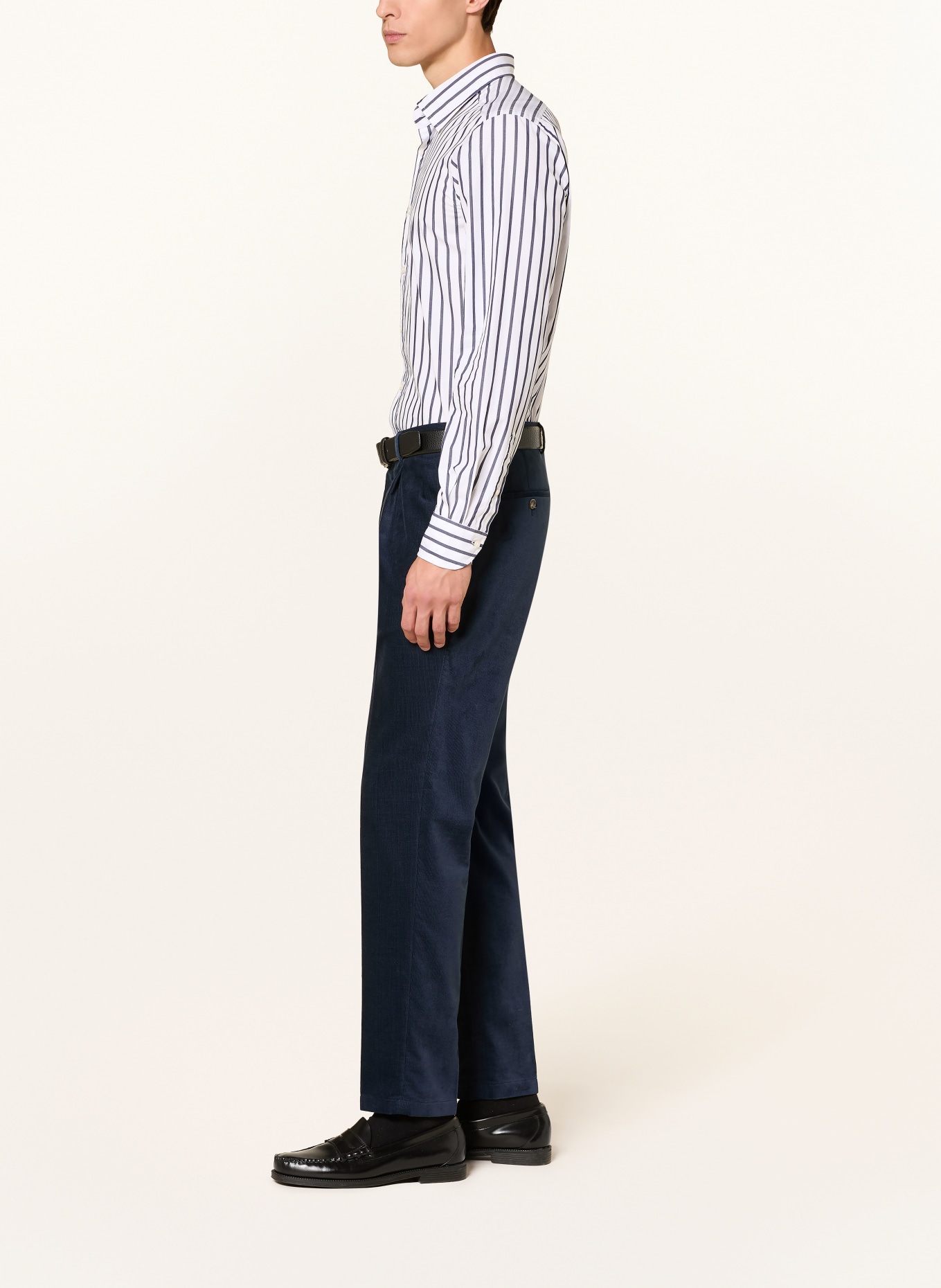 windsor. Pantalon de costume SILVI Shaped Fit en velours côtelé: 425 Medium Blue 425