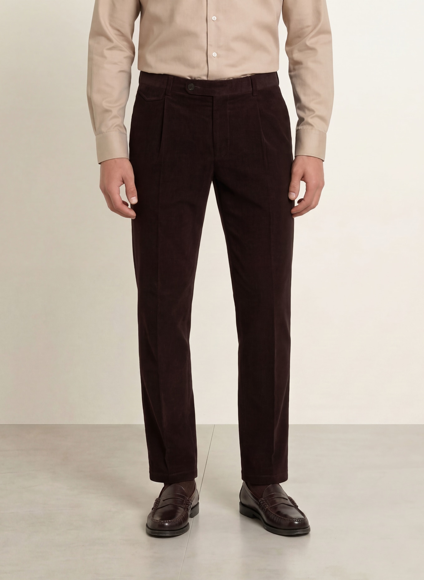 windsor. Pantalon de costume SILVI Shaped Fit en velours côtelé: 630 Lt/Pastel Red 630