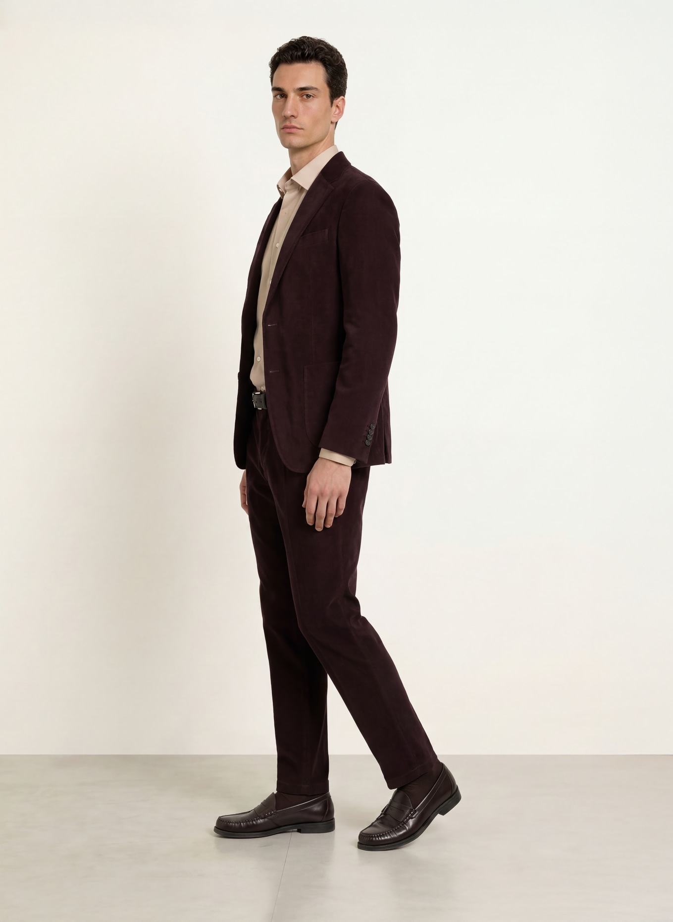 windsor. Pantalon de costume SILVI Shaped Fit en velours côtelé: 630 Lt/Pastel Red 630