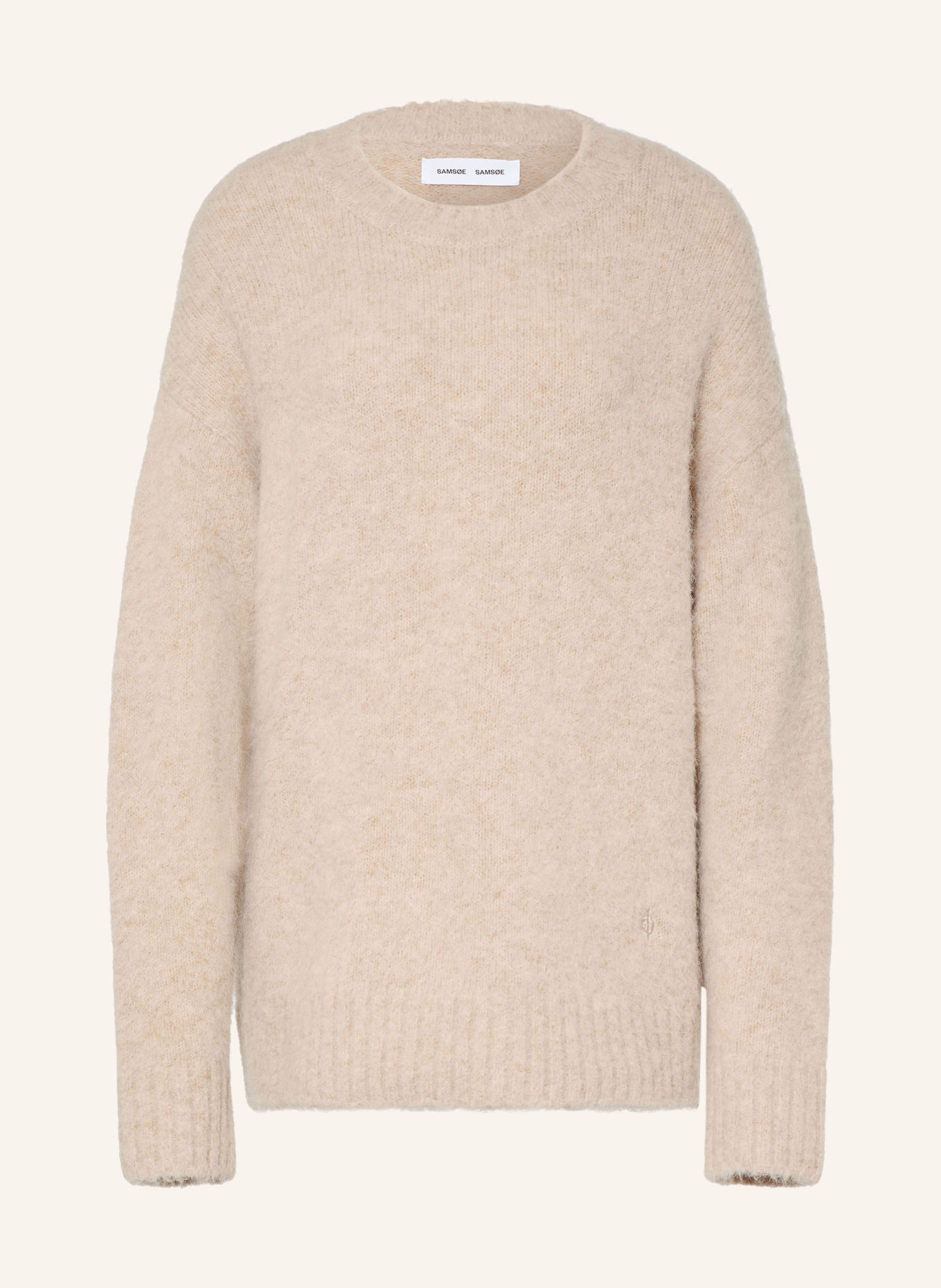 SAMSØE SAMSØE Trui SAJEANNE met alpaca: BEIGE