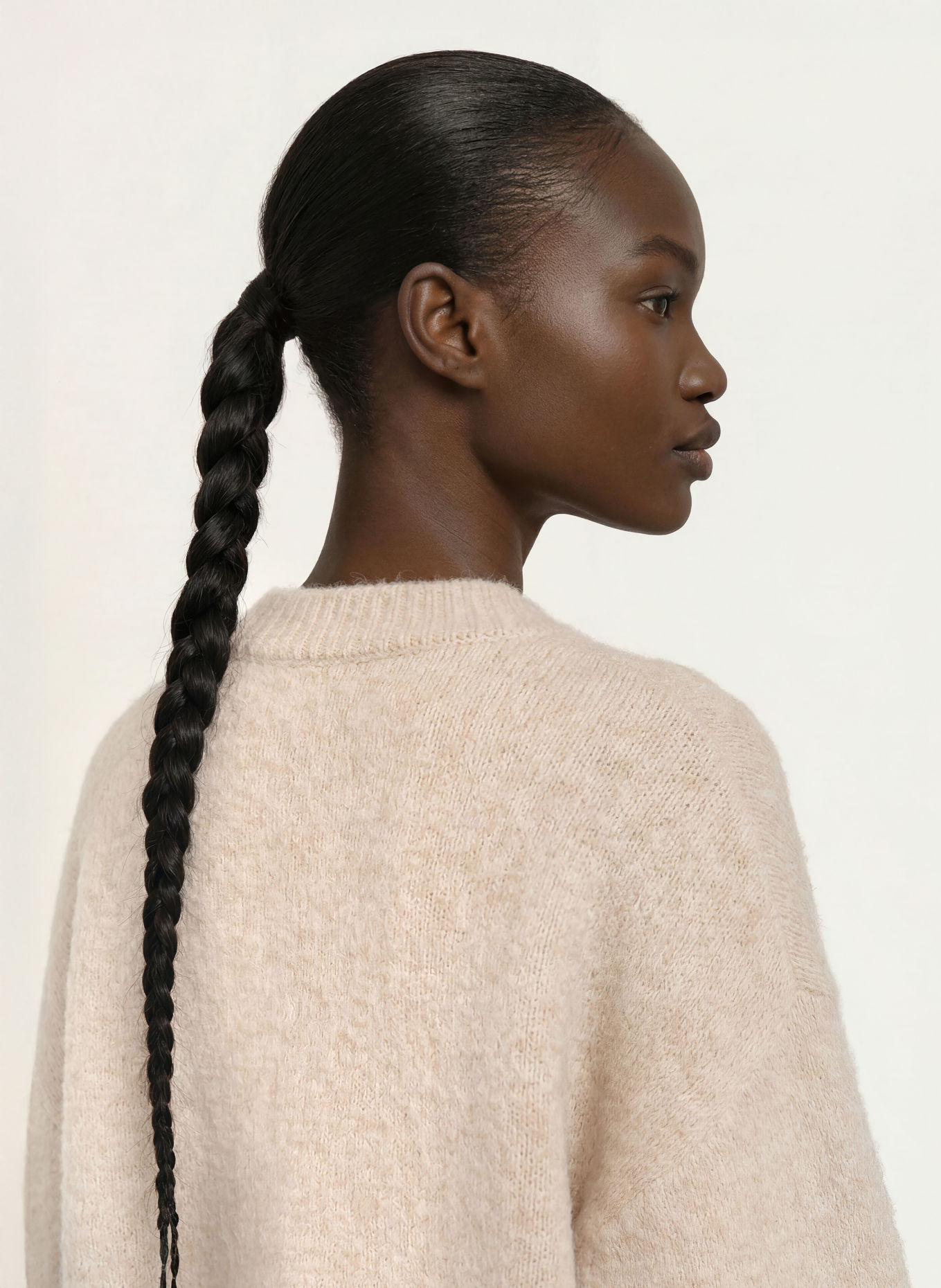 SAMSØE SAMSØE Trui SAJEANNE met alpaca: BEIGE