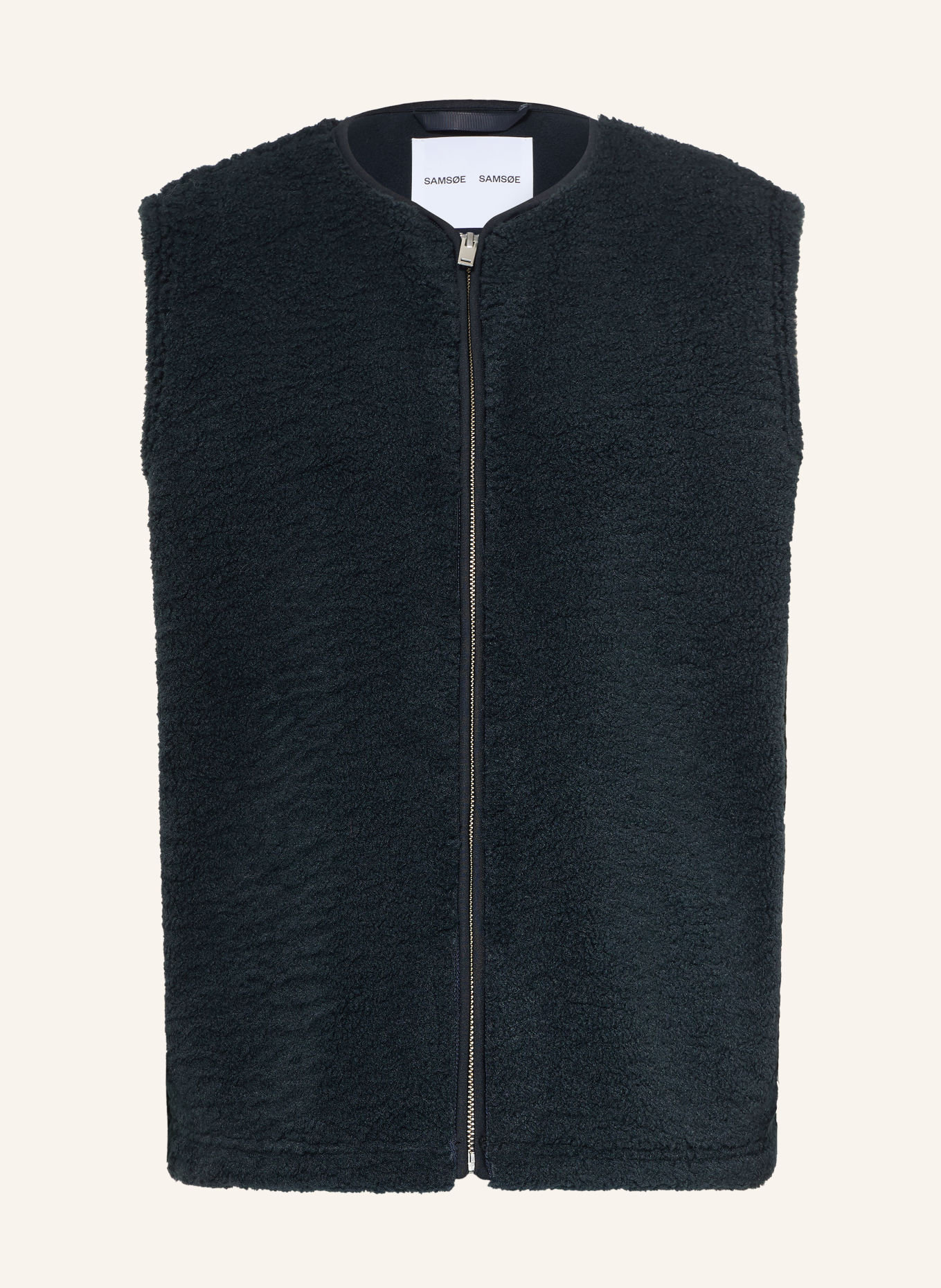 SAMSØE SAMSØE Teddyfell-vest SAAUTUMNS: DONKERBLAUW