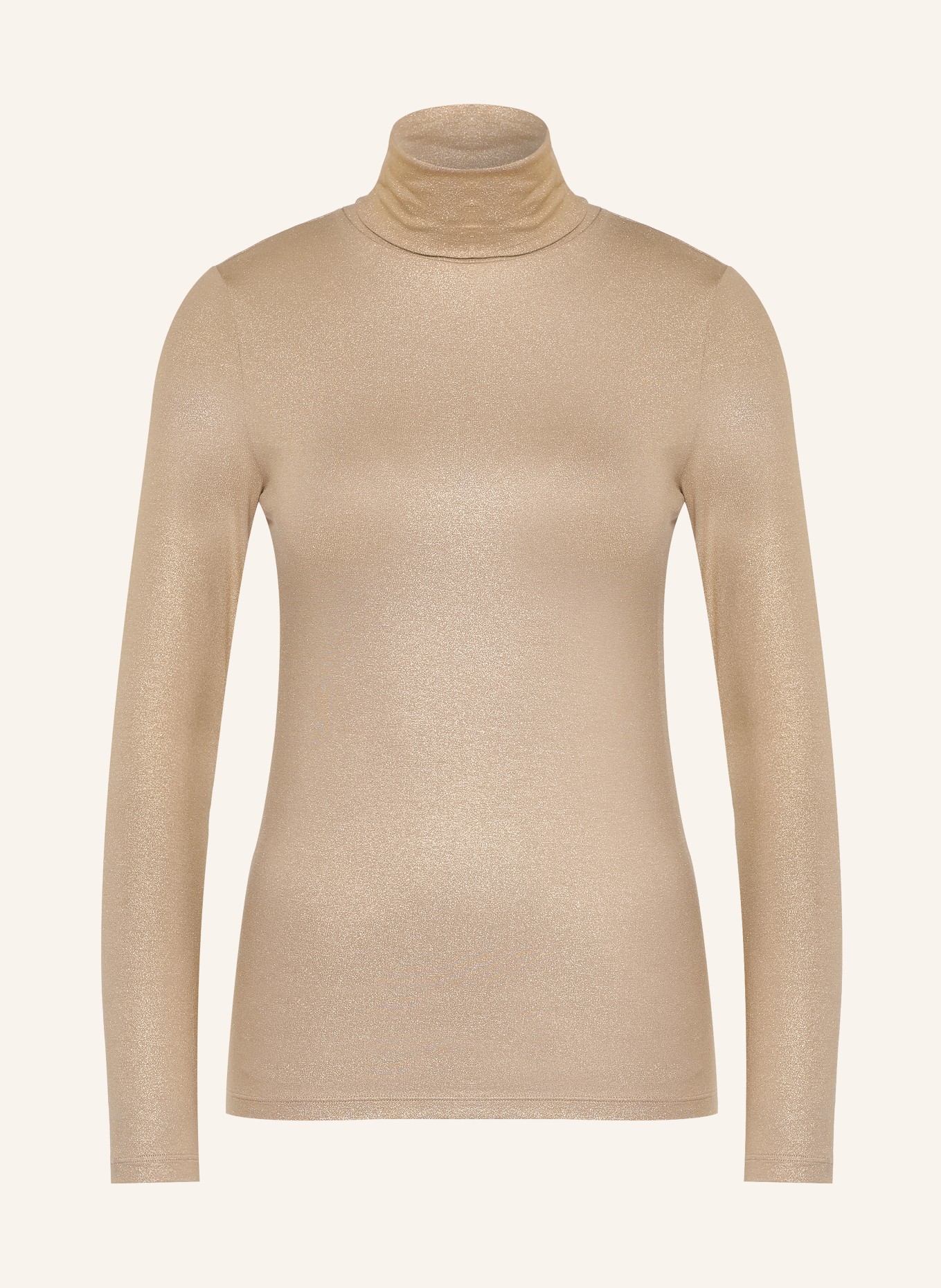 MAJESTIC FILATURES Longsleeve mit Glitzergarn: GOLD
