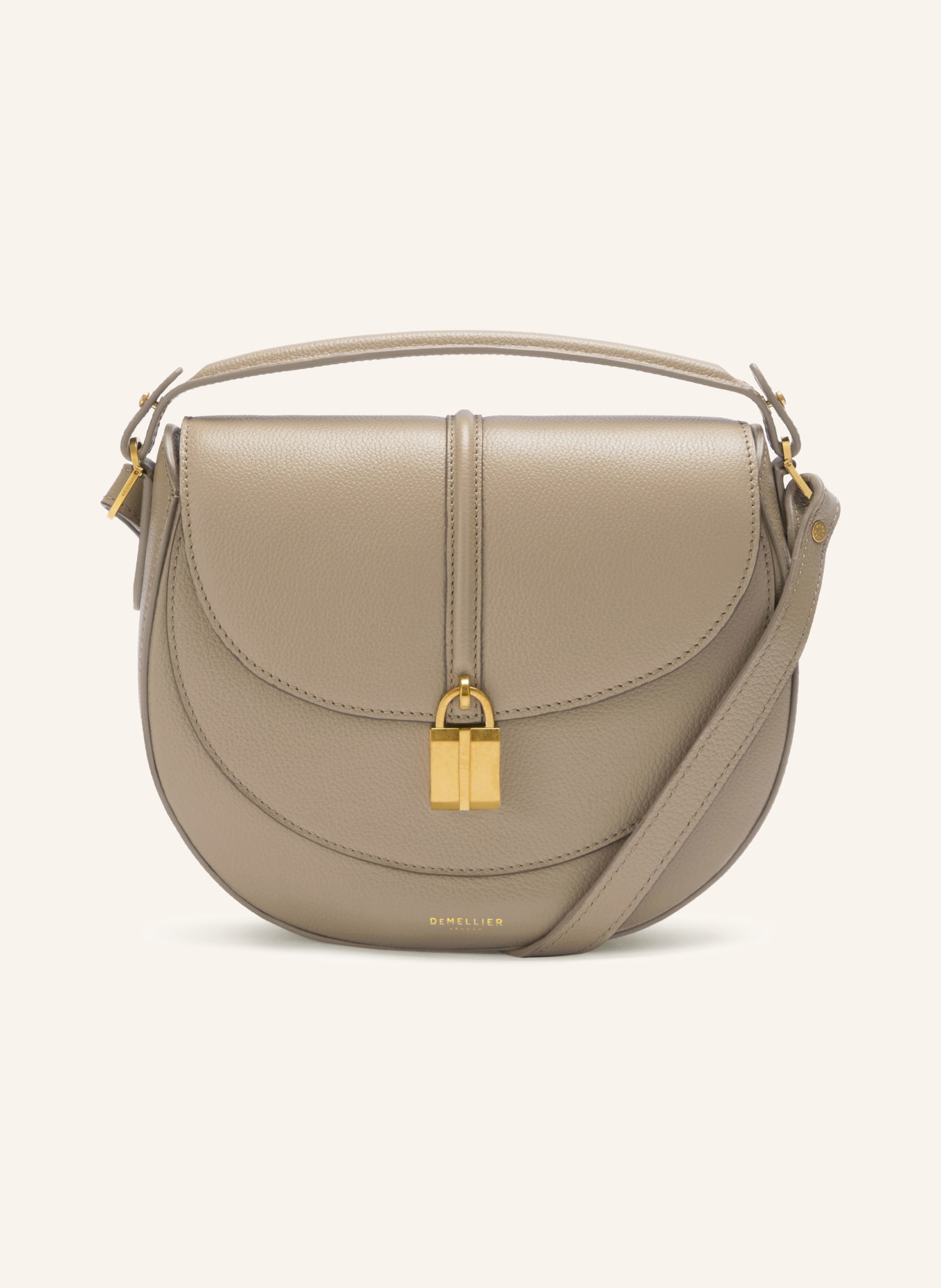 DEMELLIER Axelväska THE SIENA: BEIGE / GULD