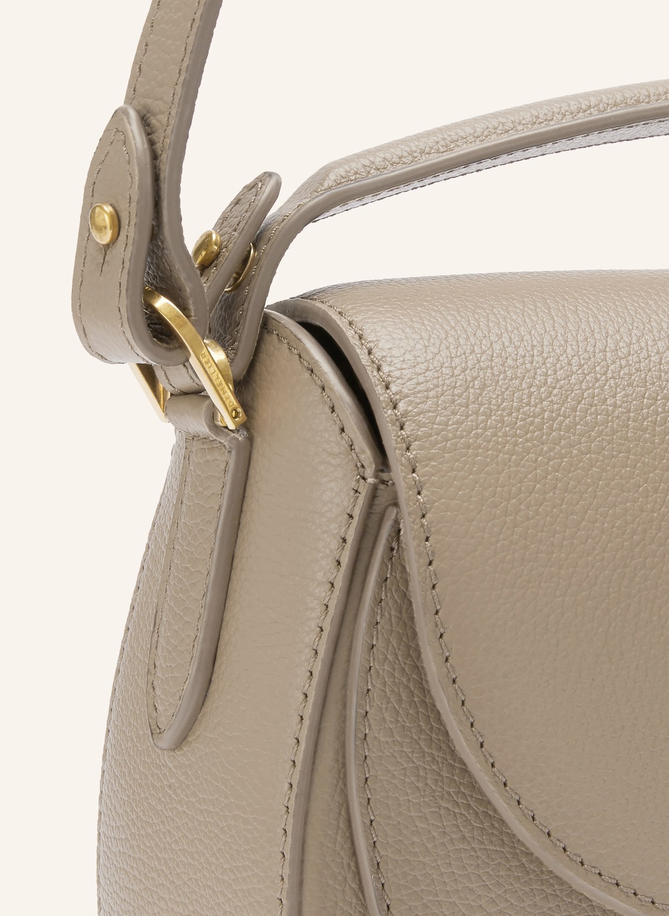 DEMELLIER Axelväska THE SIENA: BEIGE / GULD