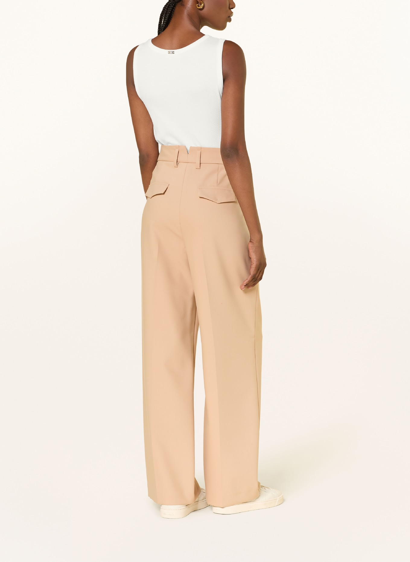 RIANI Top: WHITE / LIGHT GREEN