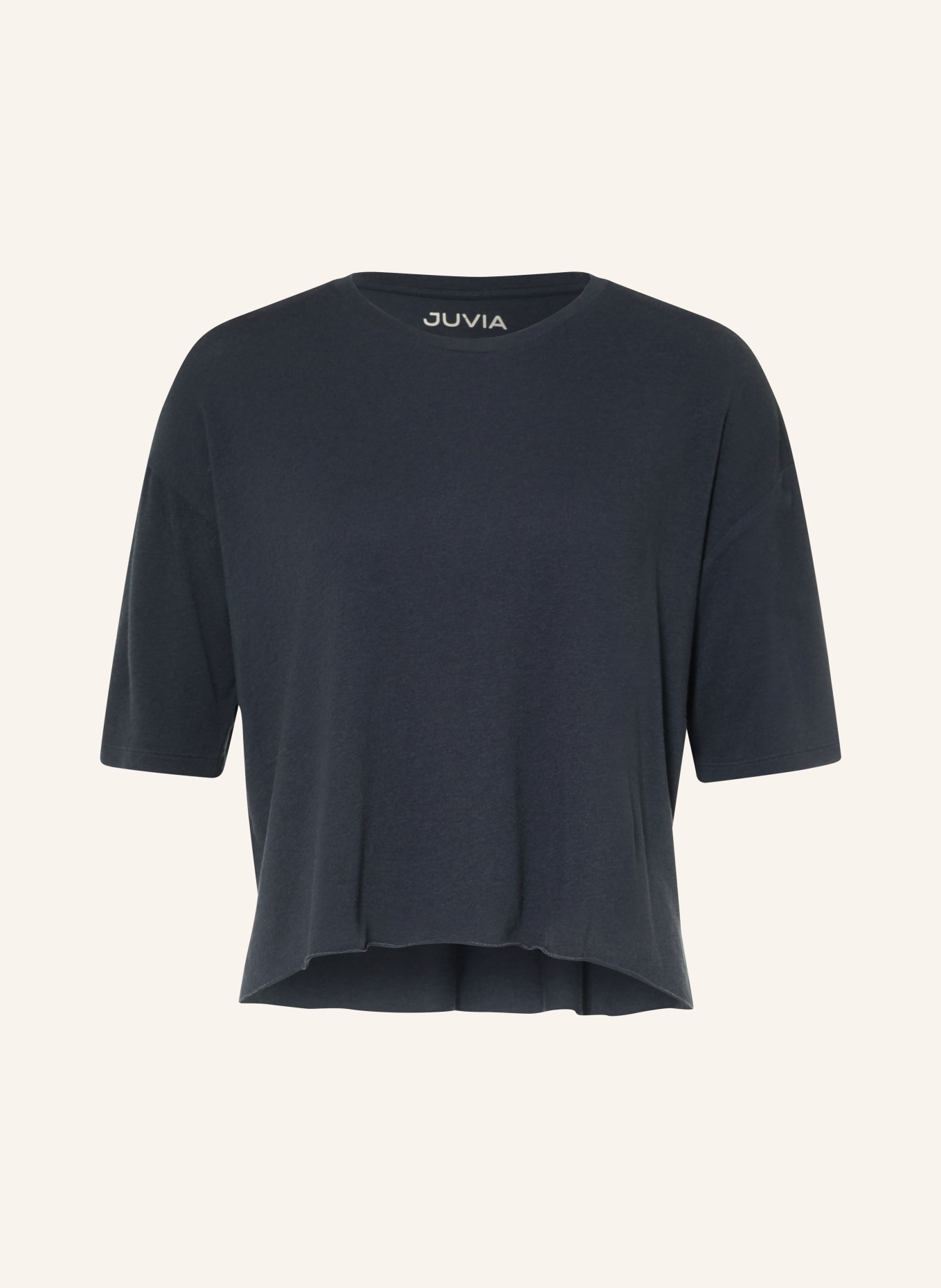 Juvia T-shirt FLORINA à manches 3/4: BLEU FONCÉ