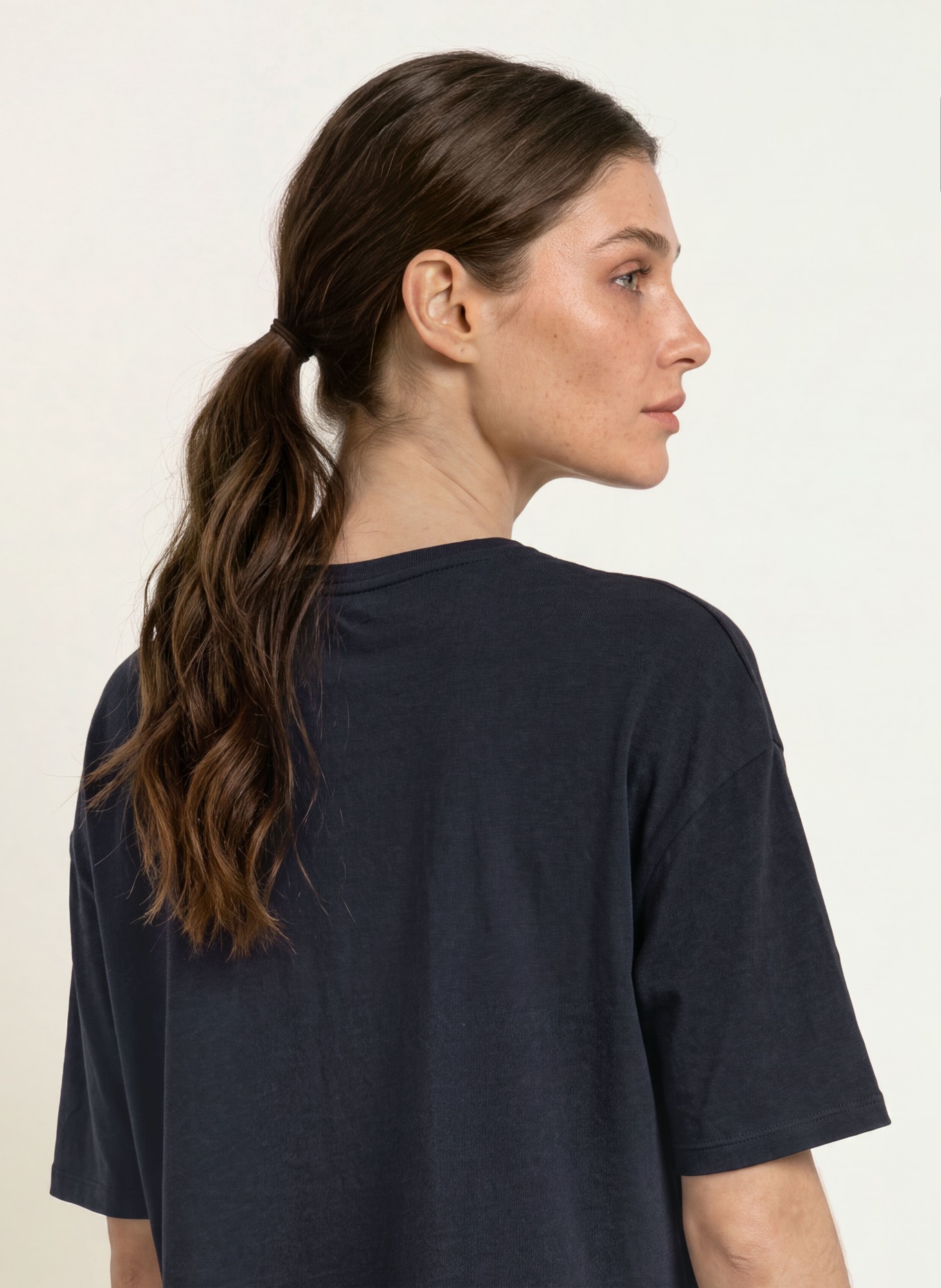 Juvia T-shirt FLORINA à manches 3/4: BLEU FONCÉ