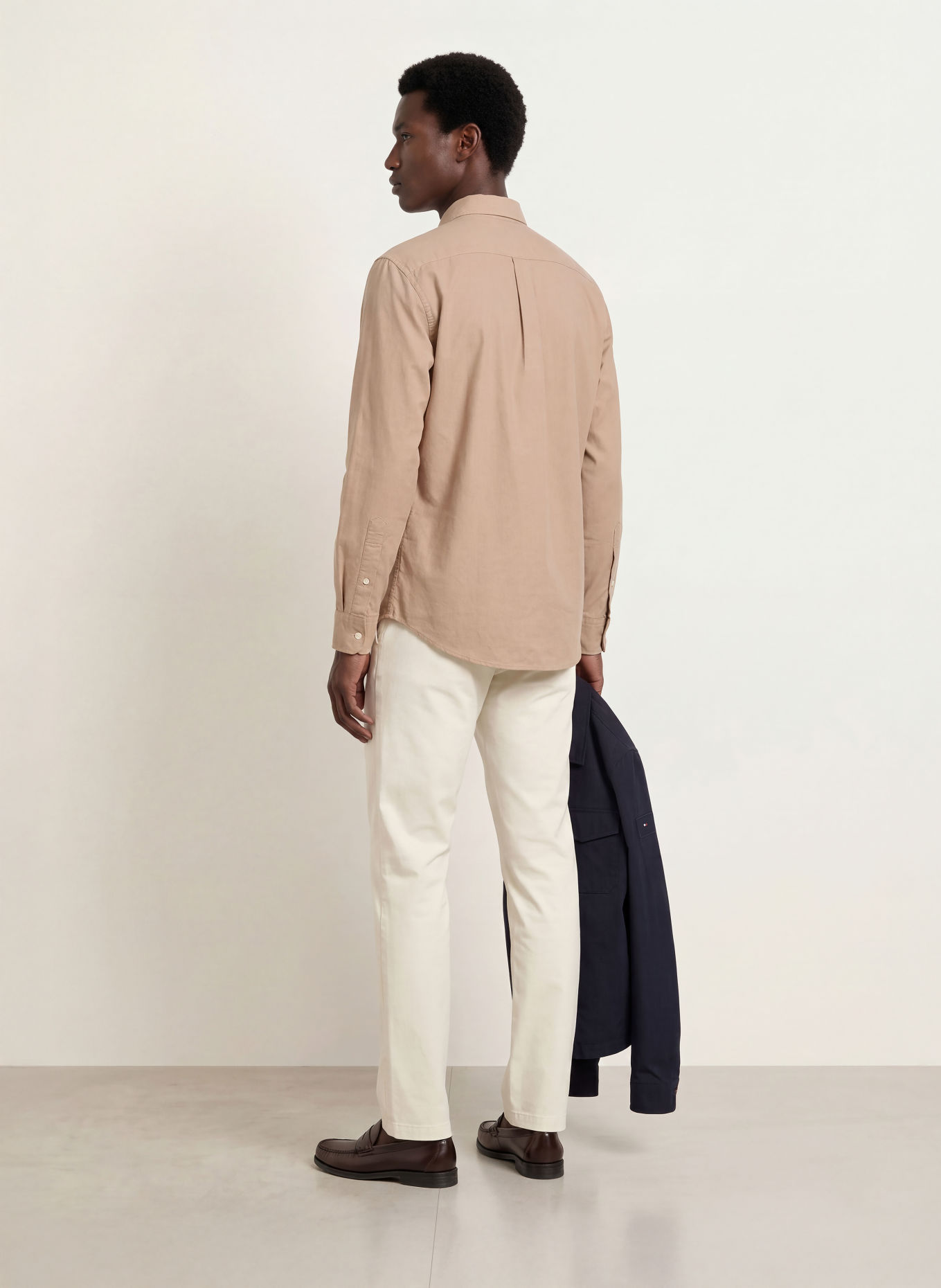 TOMMY HILFIGER Flanellhemd Regular Fit: BEIGE