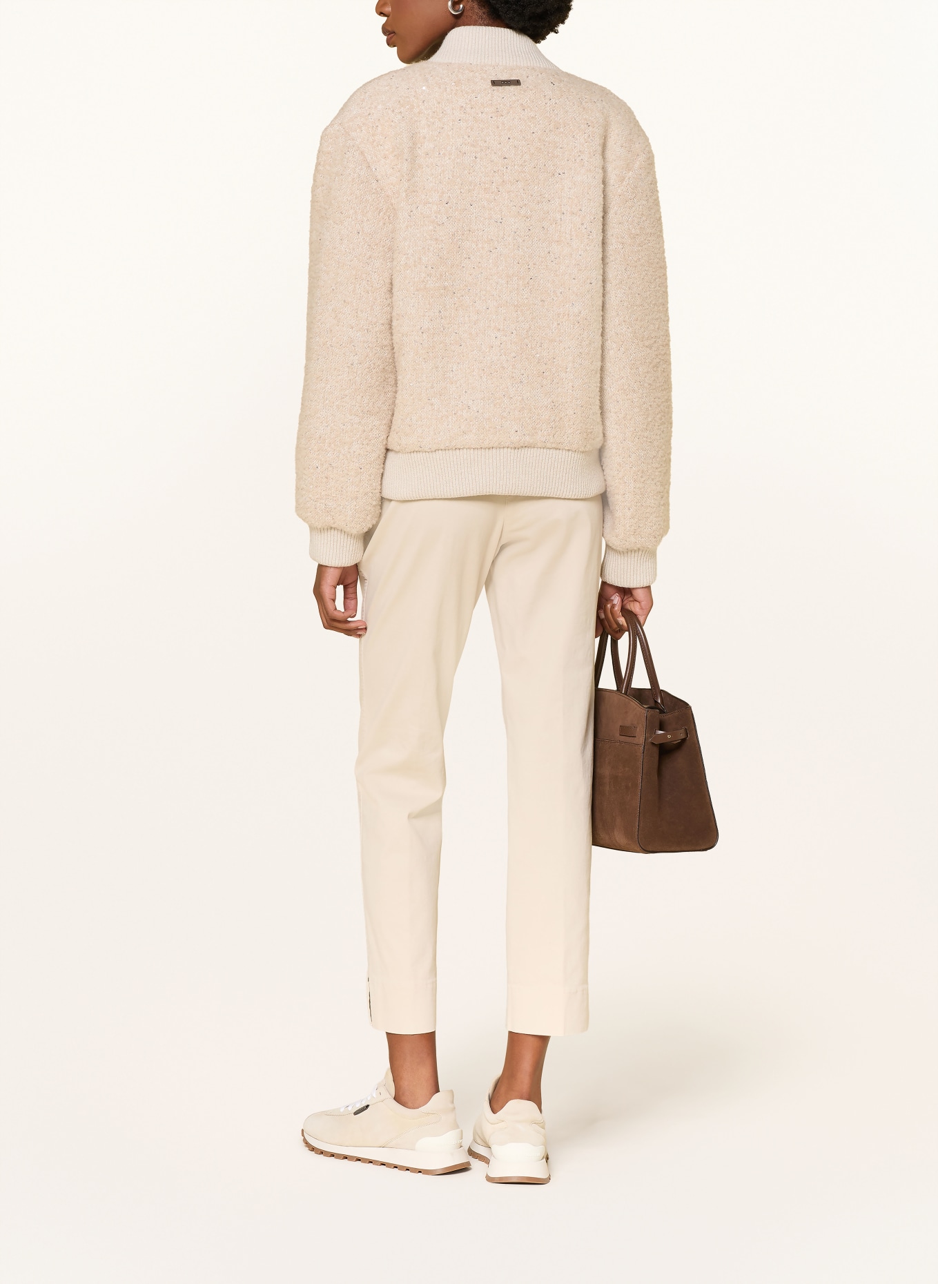PESERICO 7/8-byxor: BEIGE