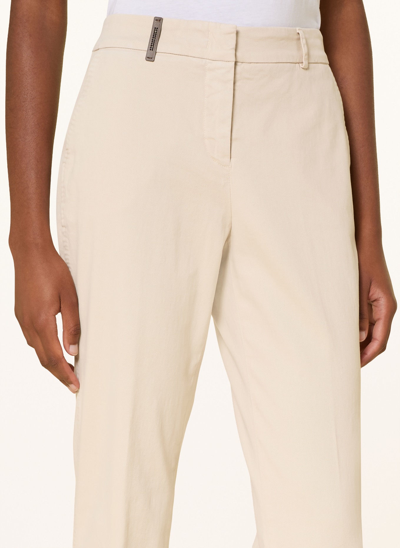 PESERICO 7/8-byxor: BEIGE
