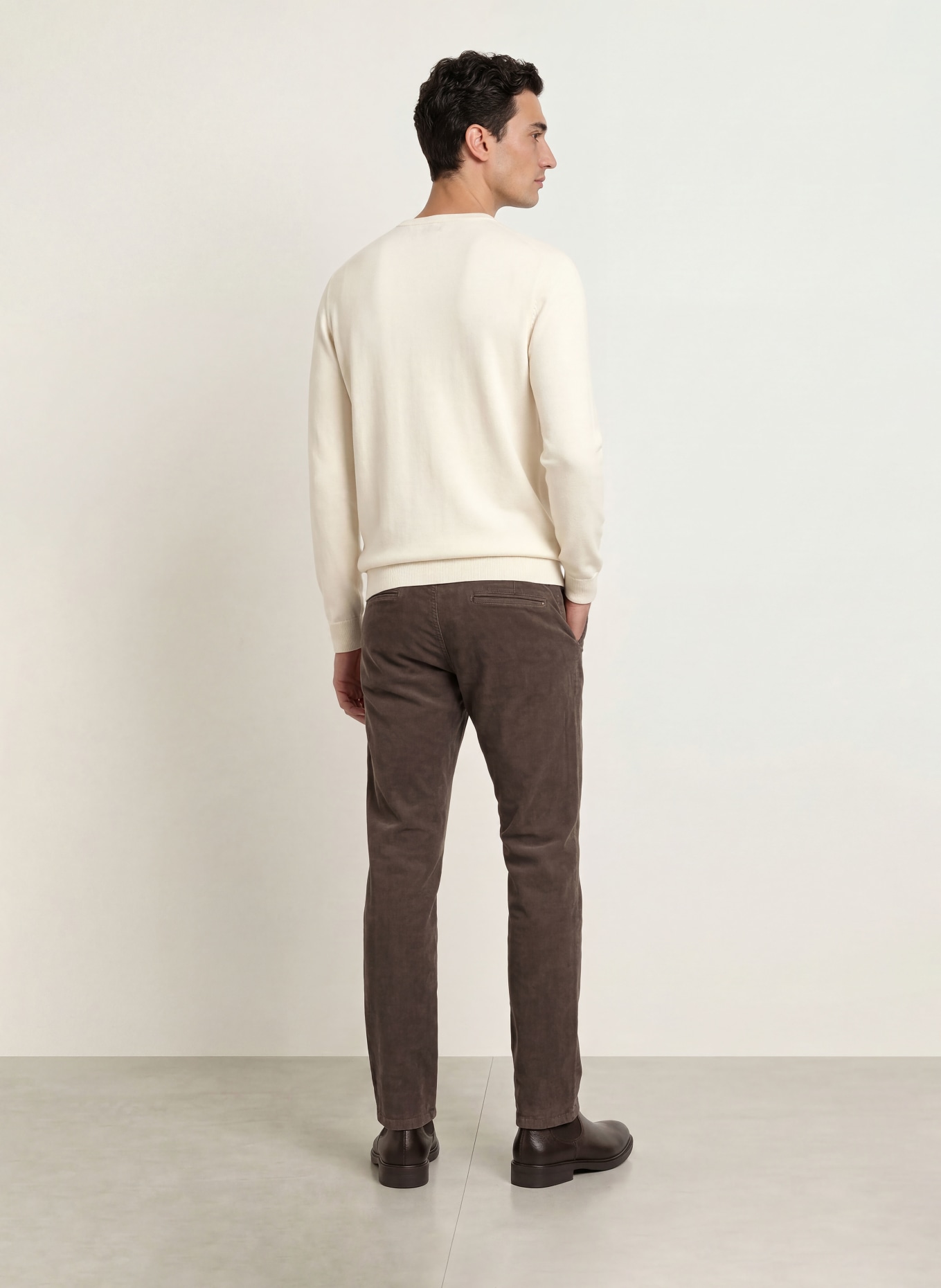 OLYMP Pullover aus Merinowolle: WEISS
