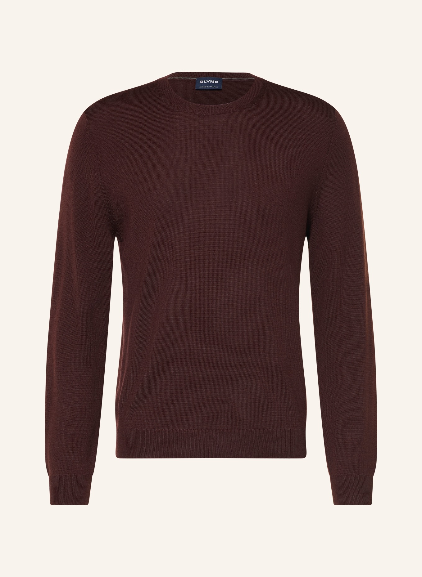 OLYMP Pullover aus Merinowolle: DUNKELROT